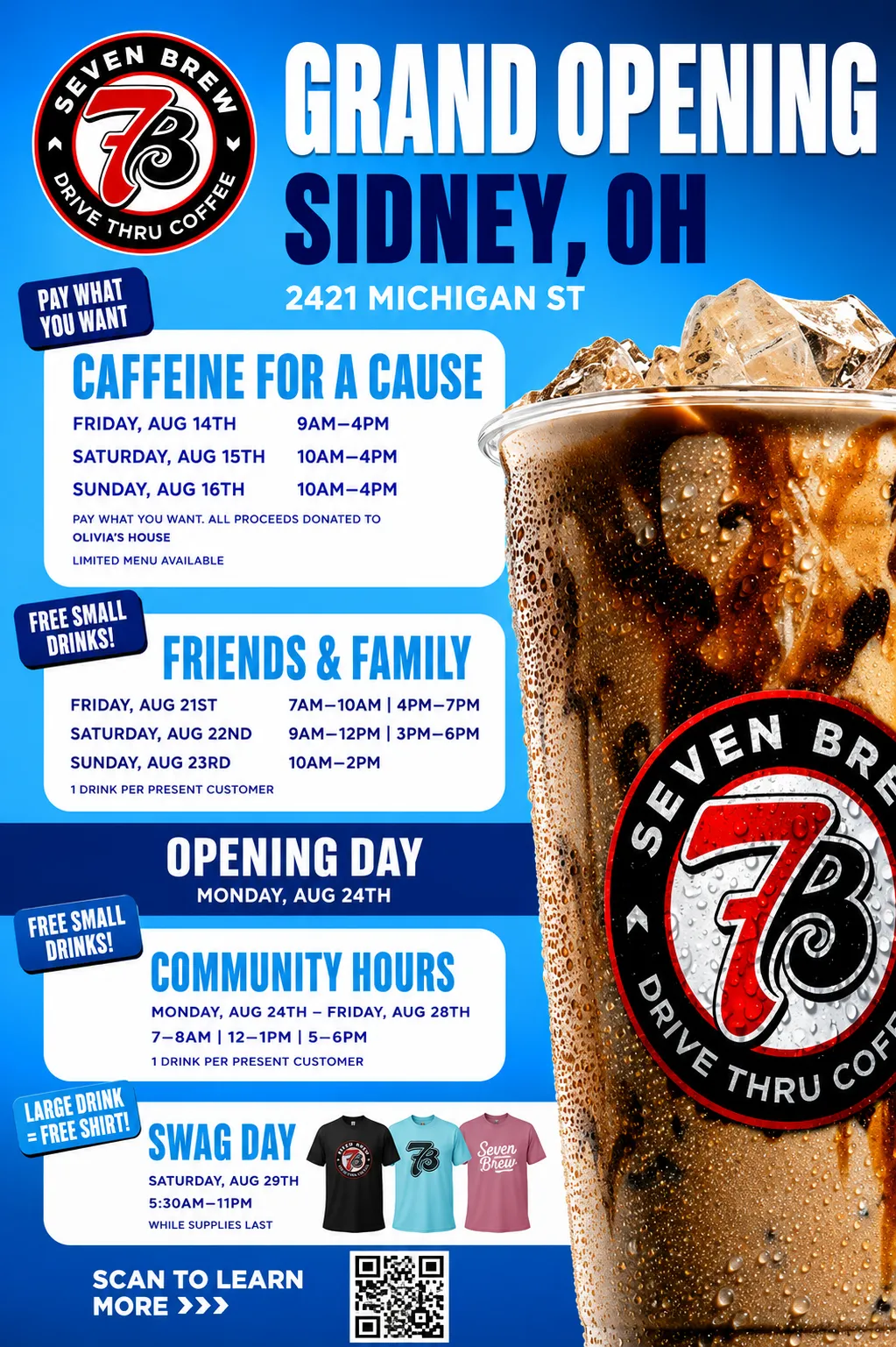 7 Brew Sidney,Ohio Opening