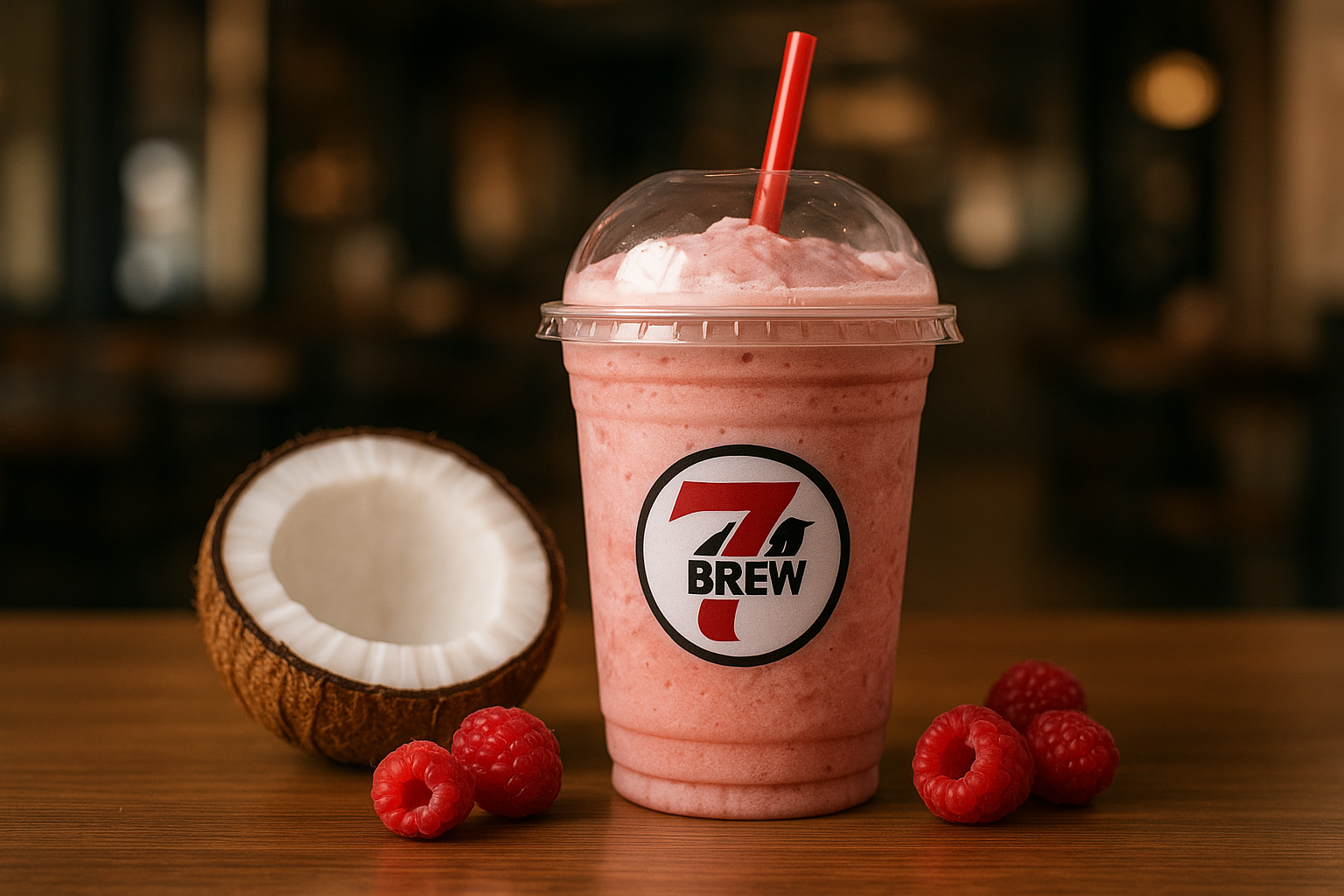 Cocoberry7 Brew secret menu drink with Raspberry , Coconut flavors