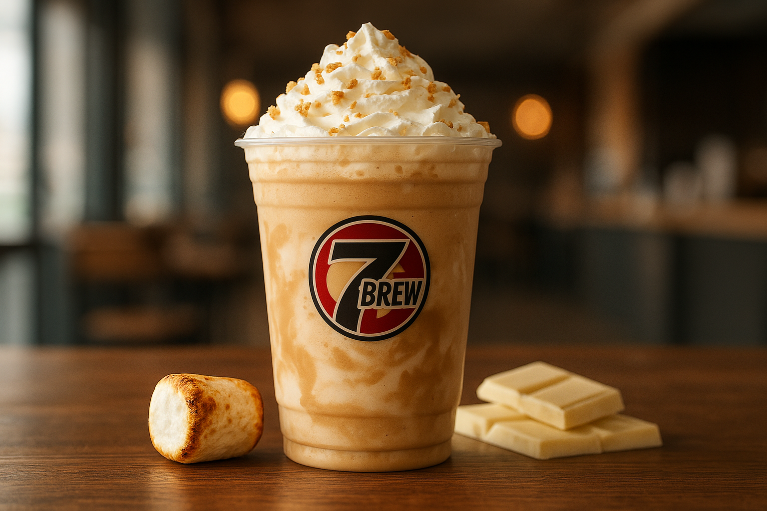 Cupid's Special7 Brew secret menu drink with Toasted Marshmallow , White Chocolate flavors