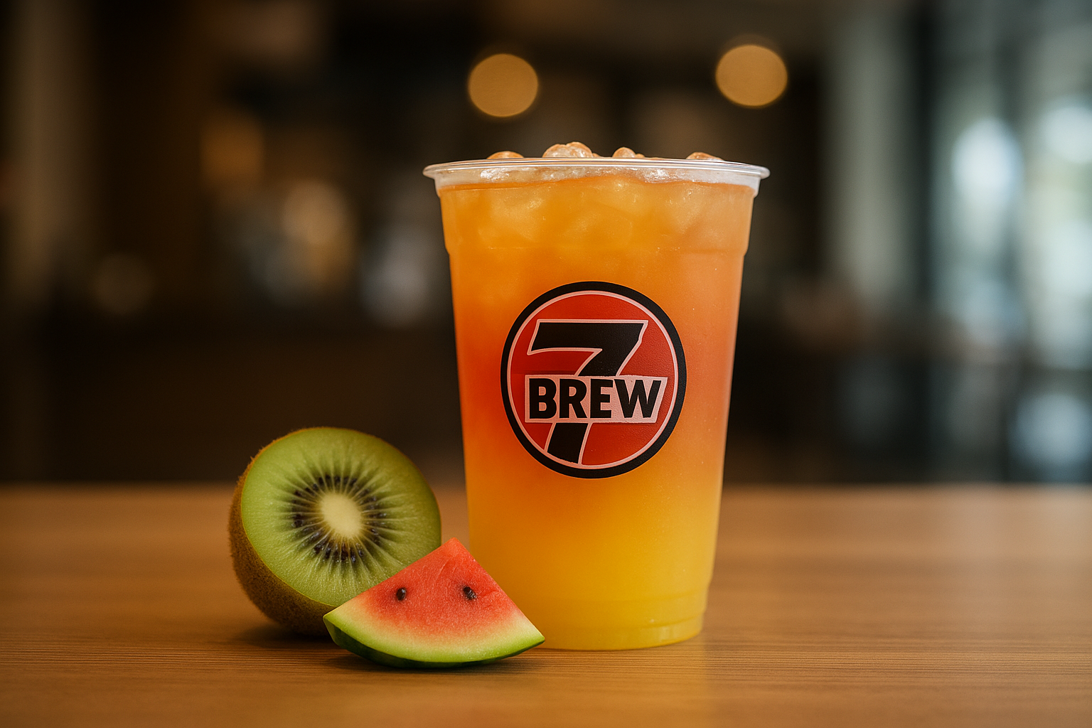 Golden Pear7 Brew secret menu drink with Kiwi , Watermelon flavors