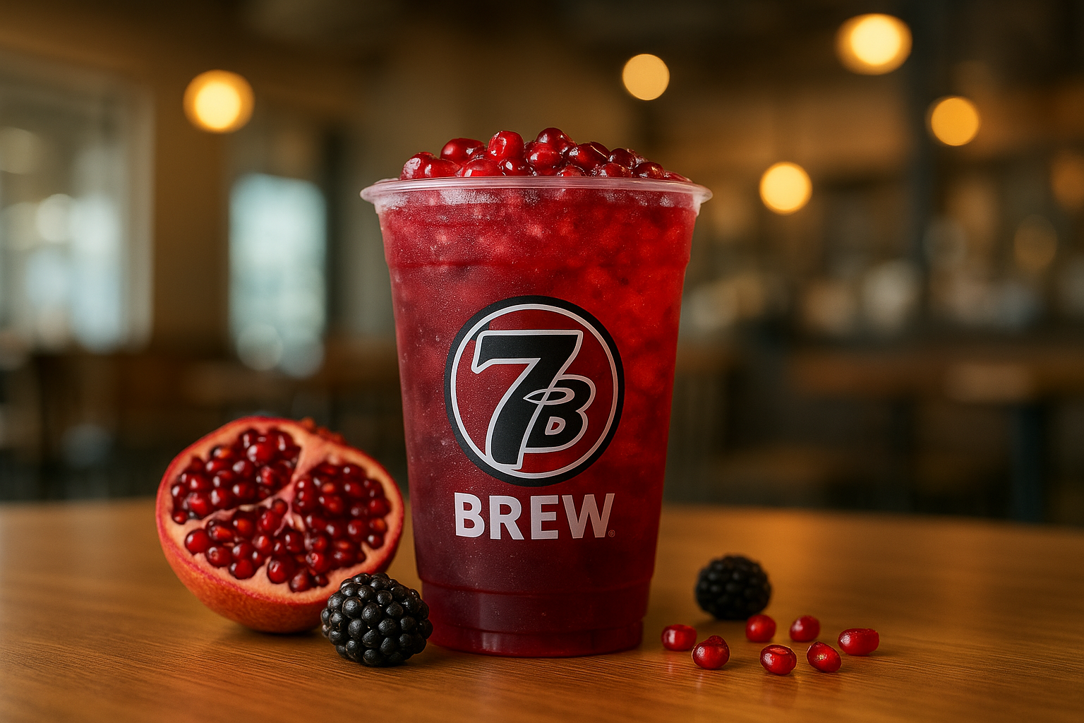 Holiday Punch7 Brew secret menu drink with Pomegranate , Blackberry flavors
