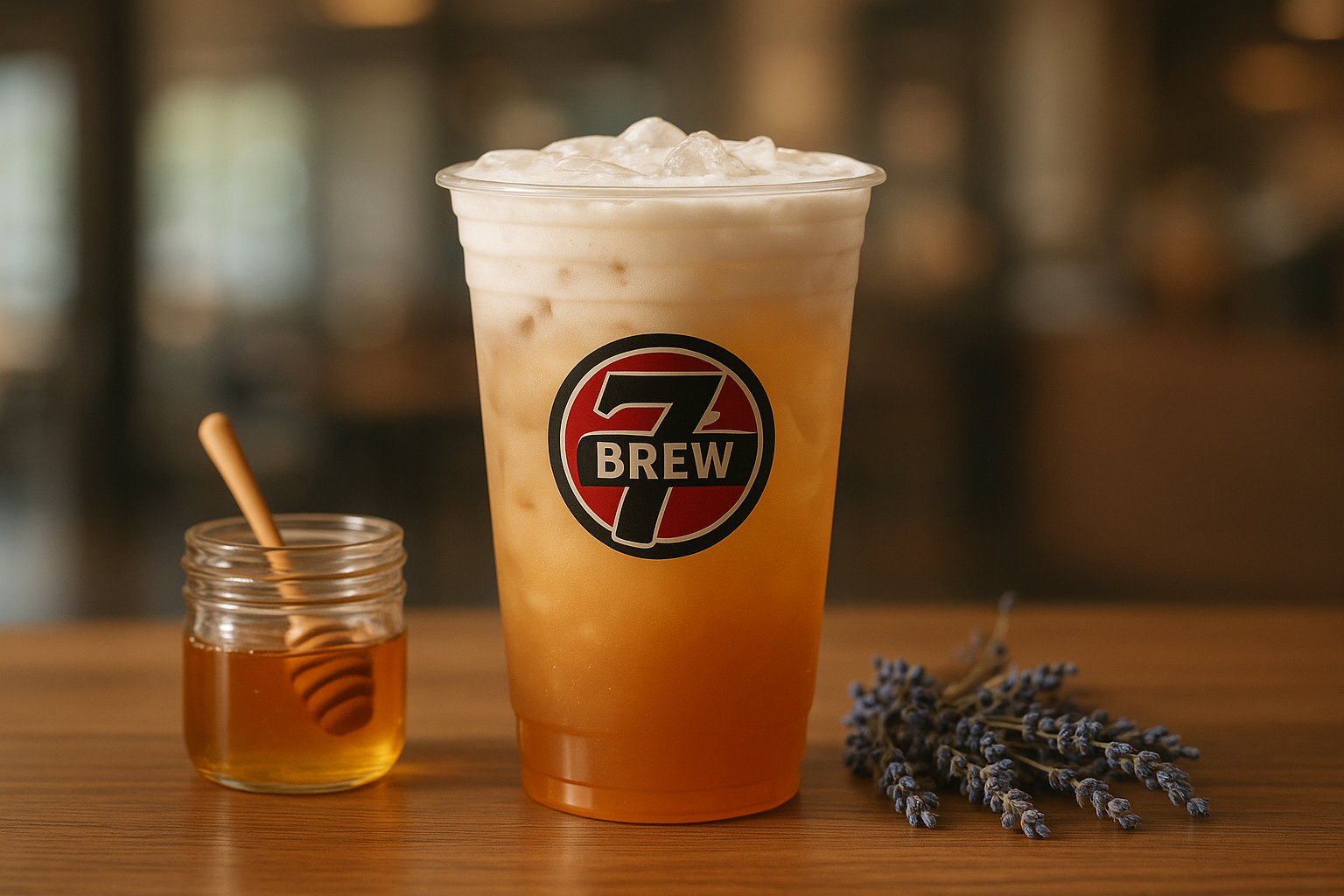 Honeybee7 Brew secret menu drink with Lavender , Honey flavors