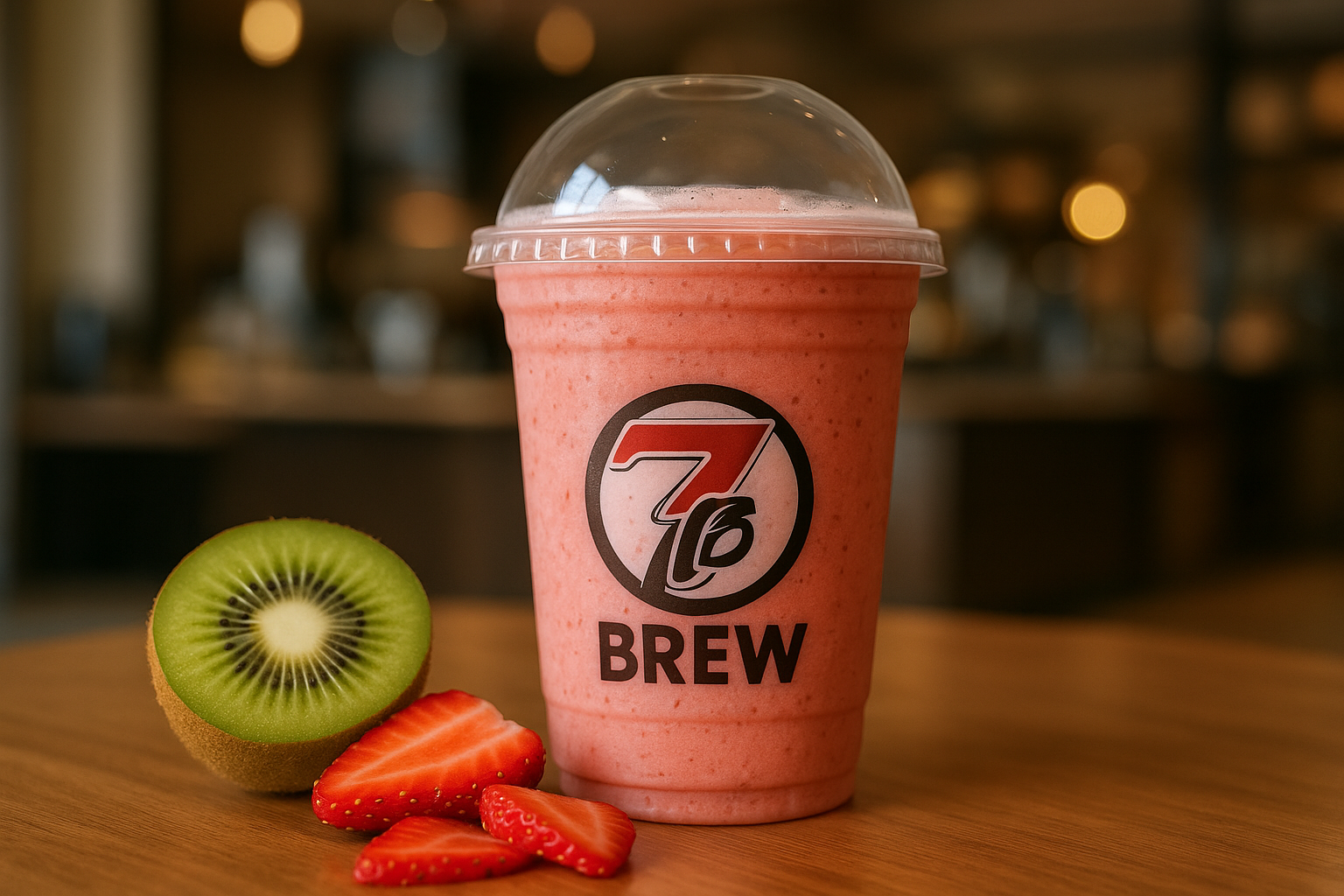 Hummingbird7 Brew secret menu drink with Kiwi , Strawberry flavors
