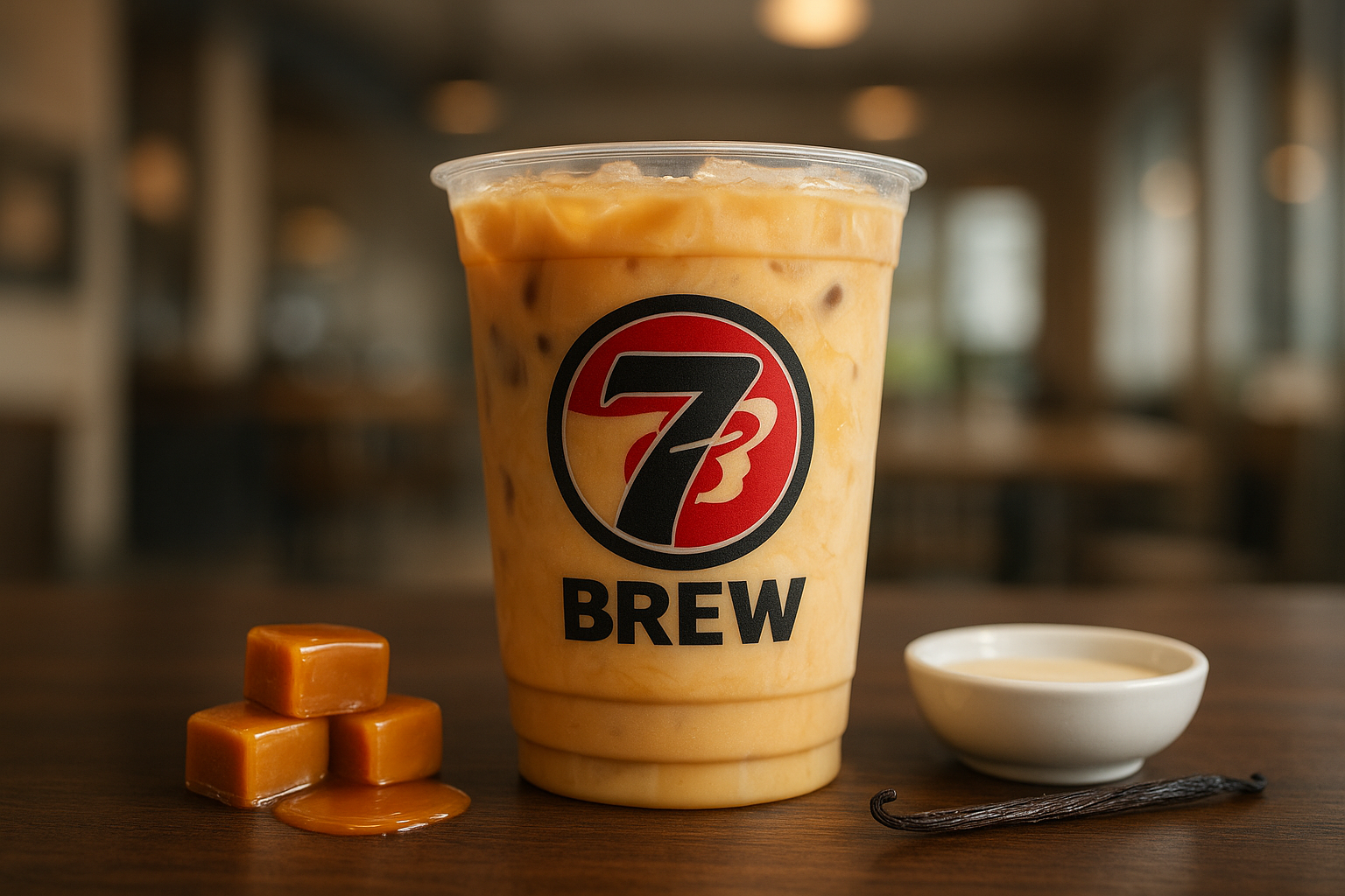 Irish Blondie7 Brew secret menu drink with Caramel , Vanilla , Irish Cream flavors