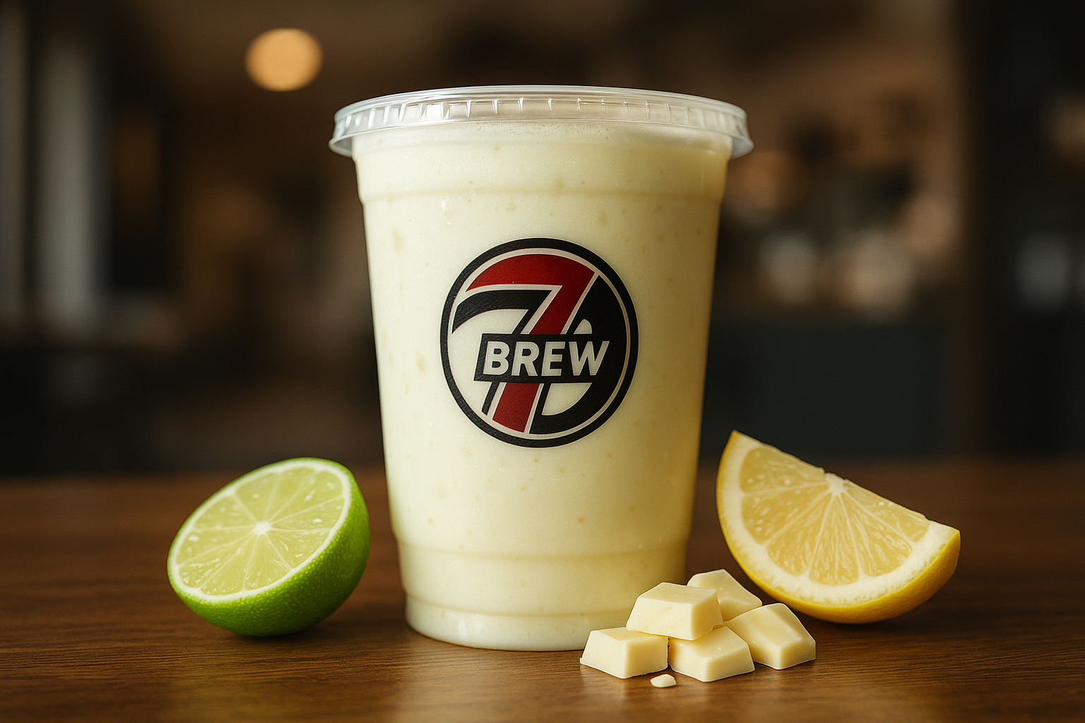 Key Lime Pie7 Brew secret menu drink with Lime , Lemon Concentrate , White Chocolate flavors