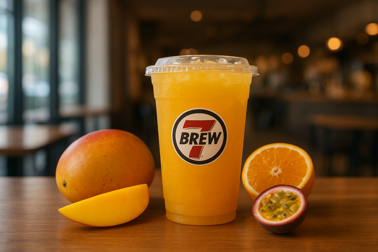 Kokomo7 Brew secret menu drink with Mango , Orange , Passionfruit flavors