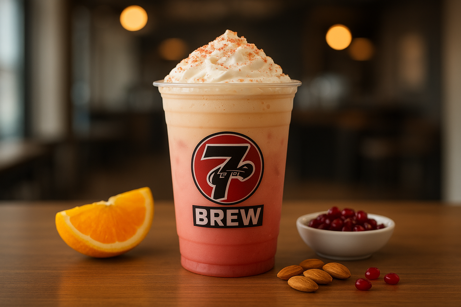 Pixie Stick7 Brew secret menu drink with Orange , Pomegranate , Almond flavors