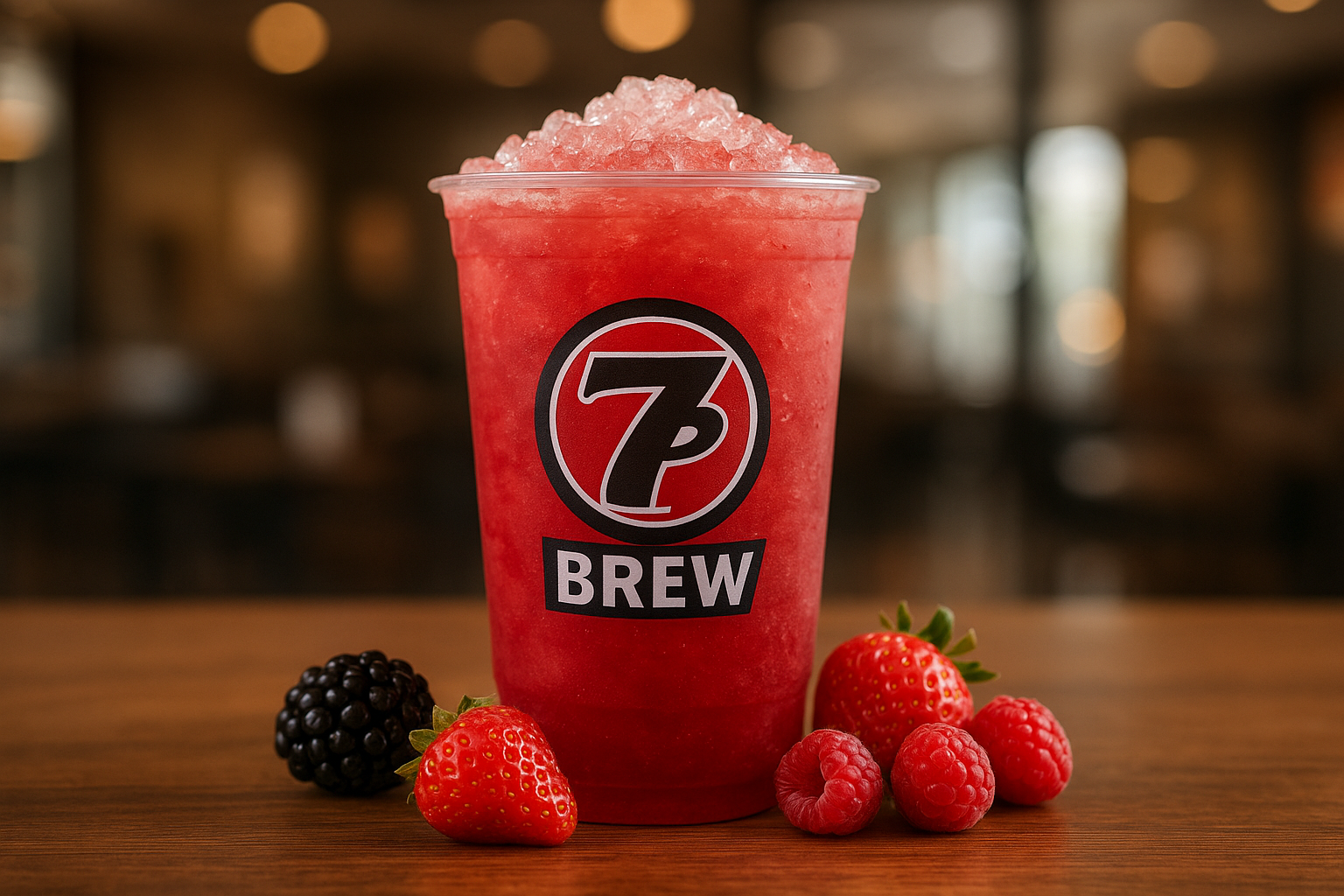 Razorberry7 Brew secret menu drink with Blackberry , Strawberry , Raspberry flavors