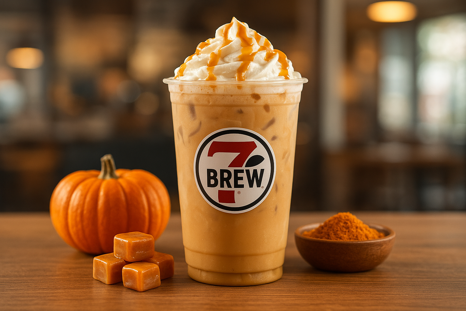 Salted Pumpkin7 Brew secret menu drink with Salted Caramel , Pumpkin flavors