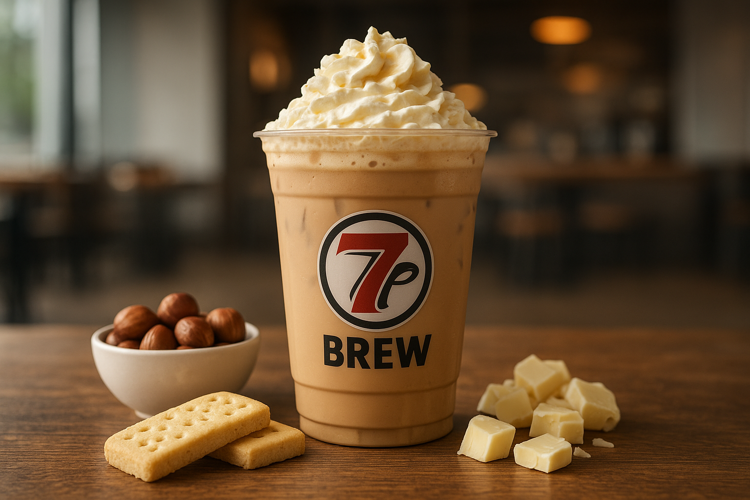 Shortbread7 Brew secret menu drink with Hazelnut , Vanilla , White Chocolate flavors