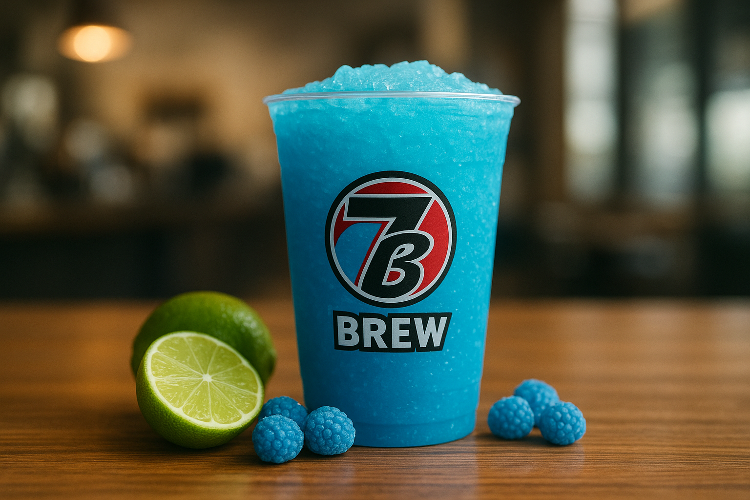 Stargazer7 Brew secret menu drink with Blue Razz , Lime flavors