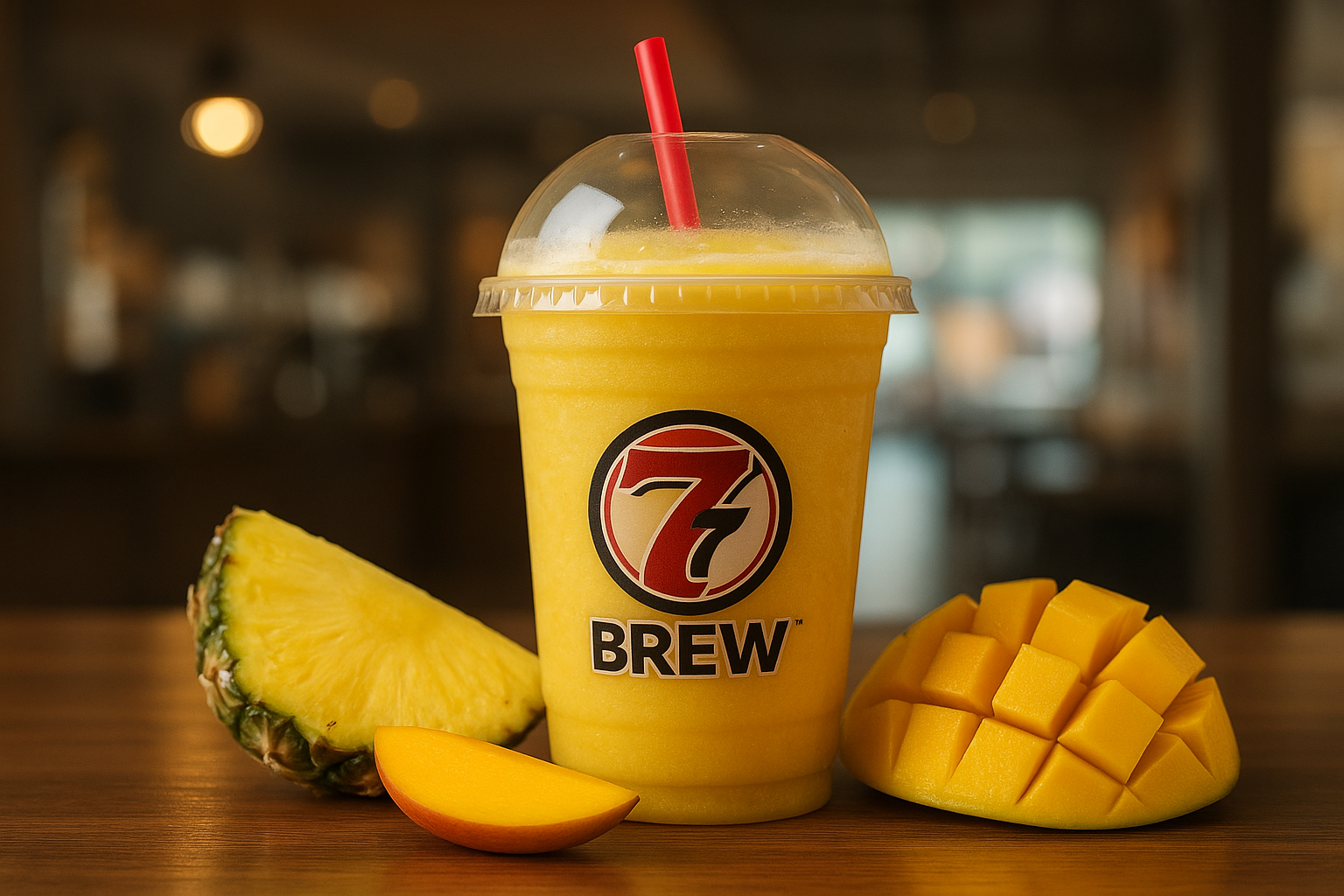 Tropic Thunder7 Brew secret menu drink with Mango , Pineapple flavors