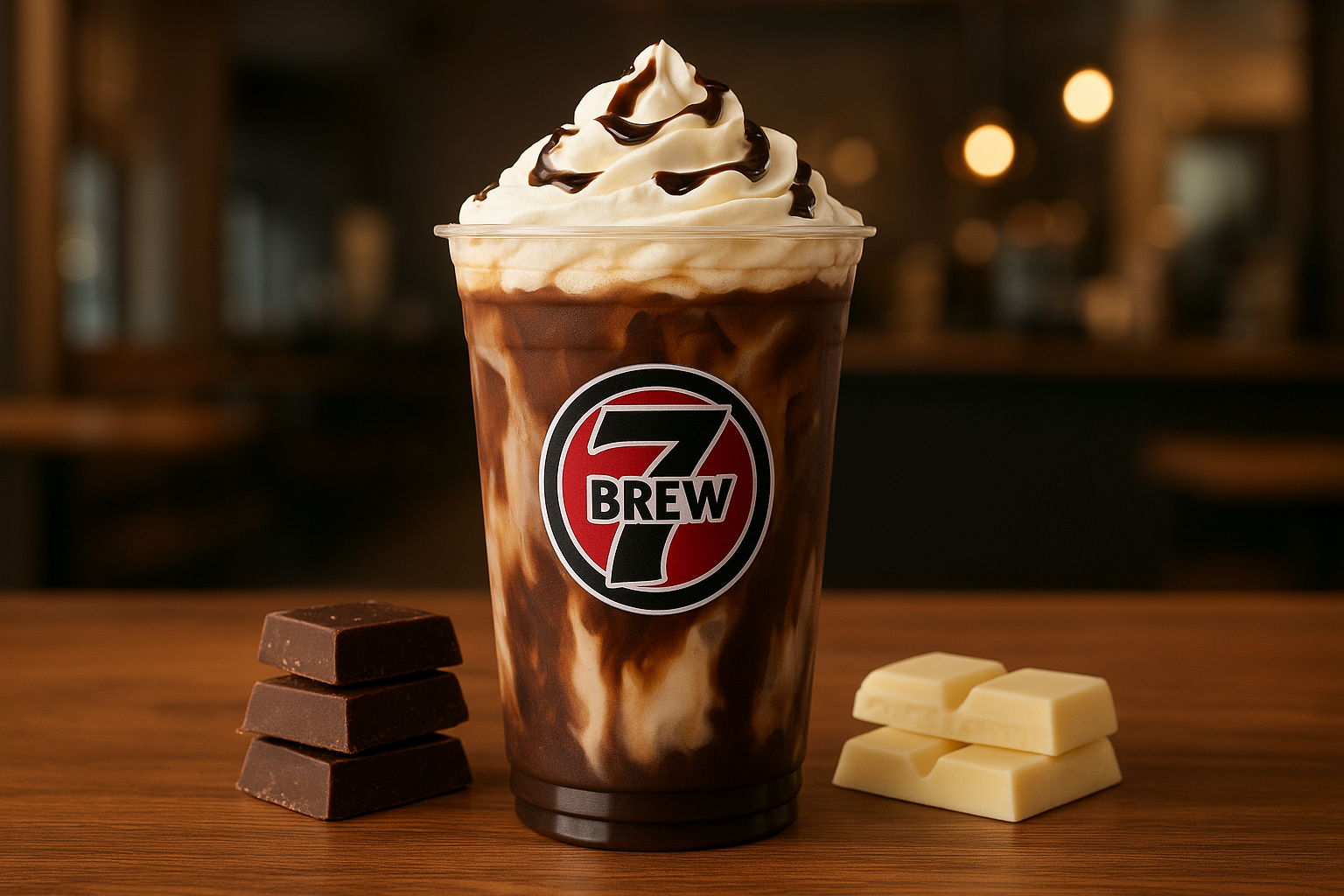 Tuxedo7 Brew secret menu drink with Dark Chocolate , White Chocolate flavors