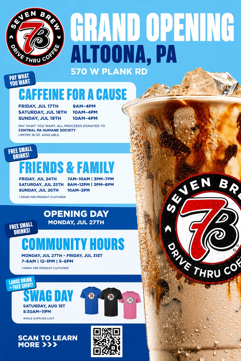 7 Brew Altoona Opening