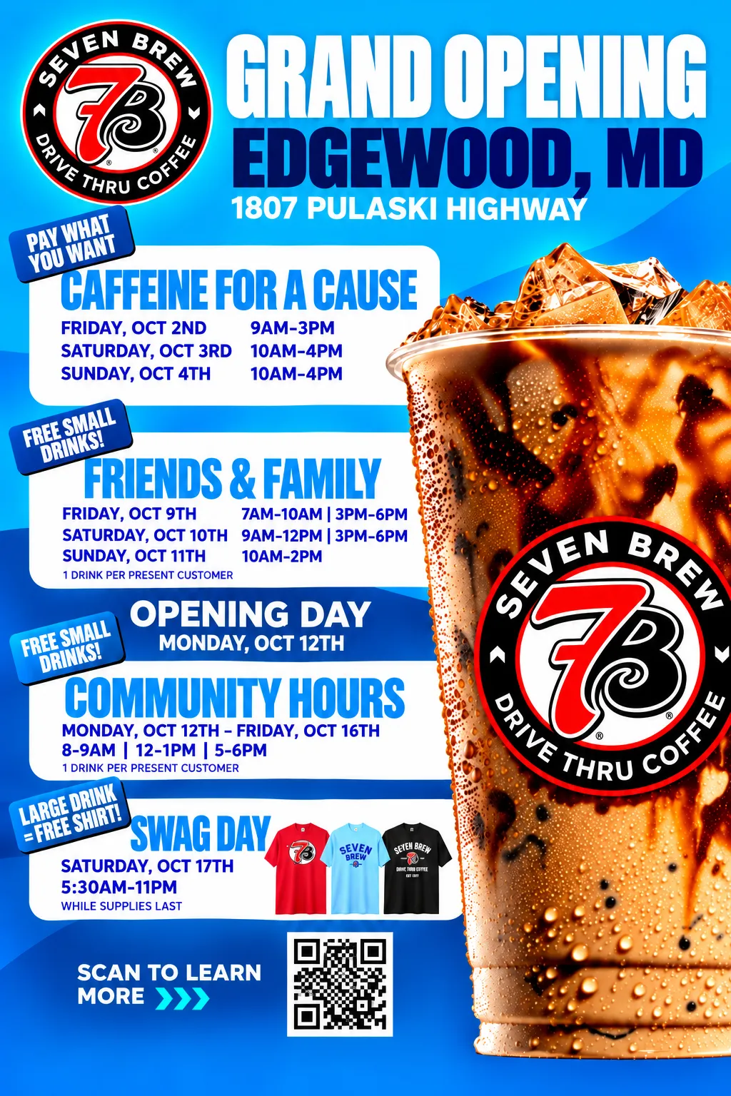 7 Brew Opening Edgewood, MD