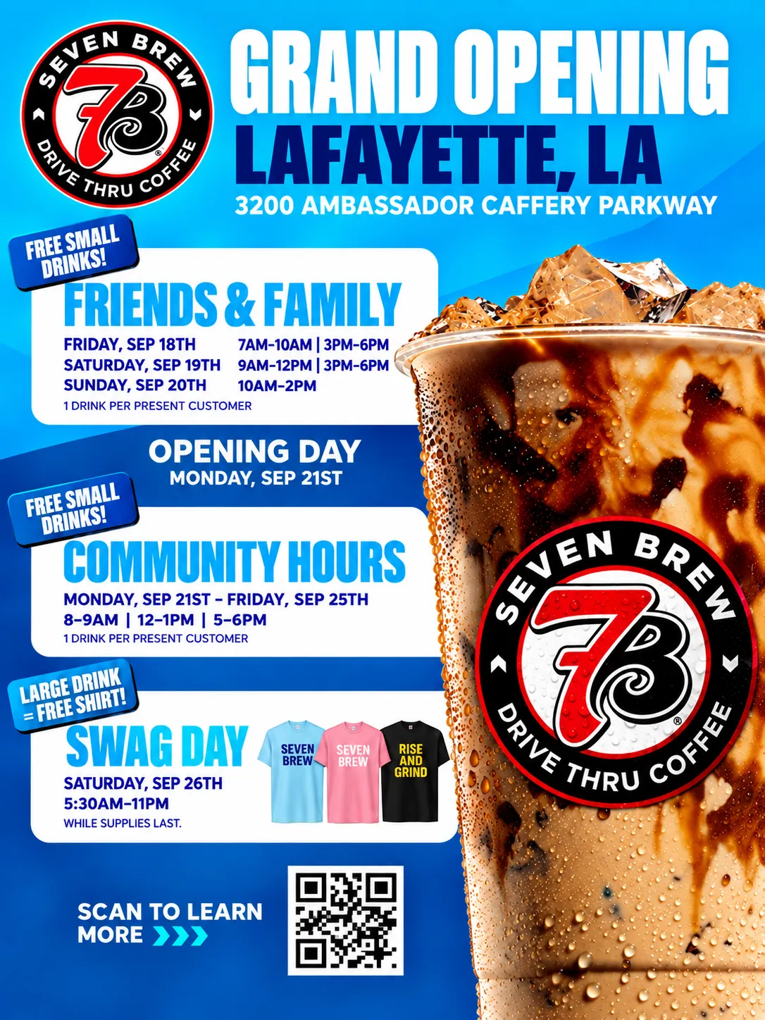 7 Brew Opening Lafayette LA