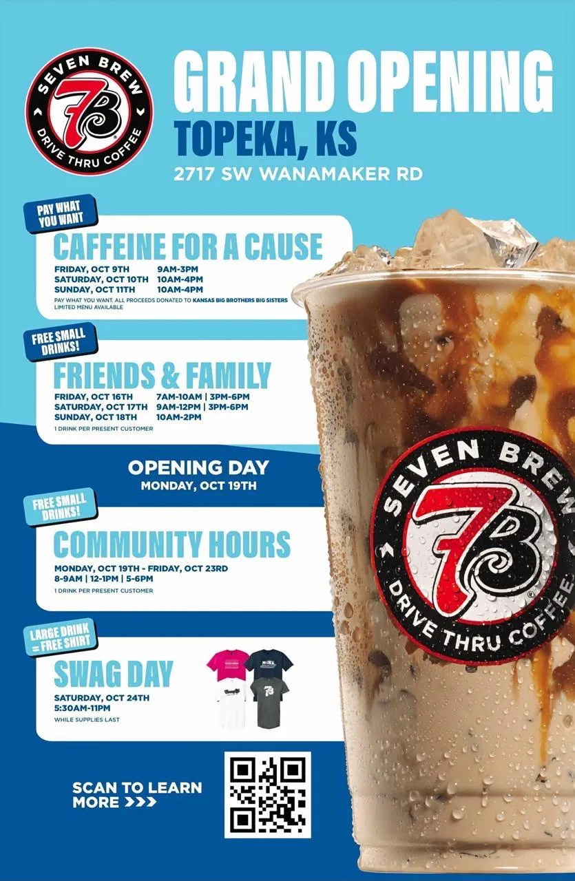 7 Brew Opening Topeka, KS