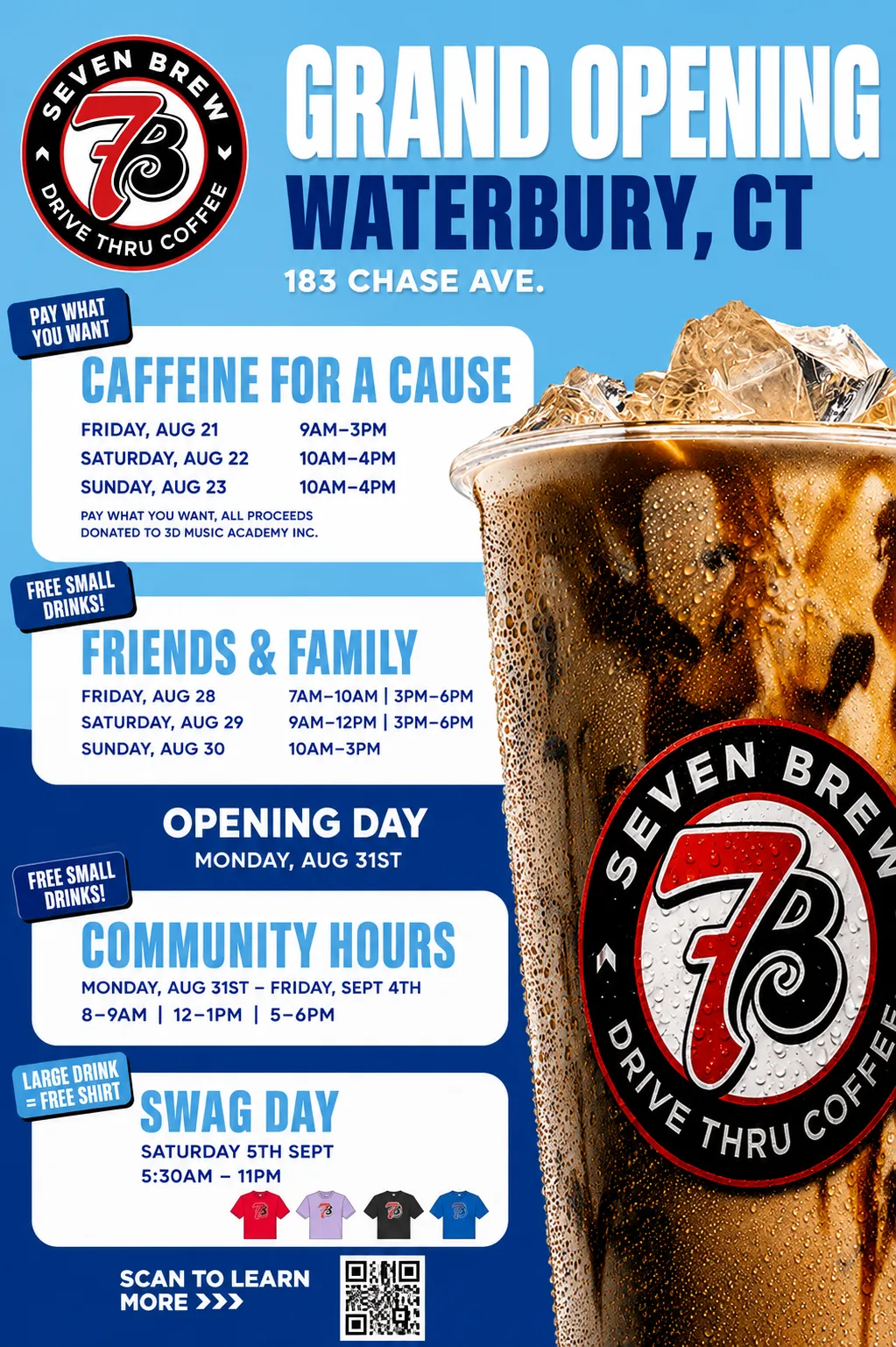 7 Brew Opening Waterbury, CT