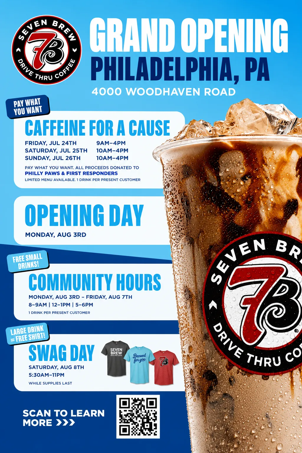 7 Brew Philadelphia Opening