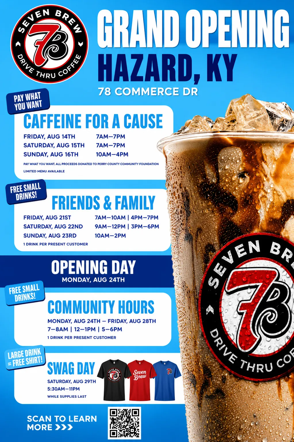 7 Brew Hazard KY Opening