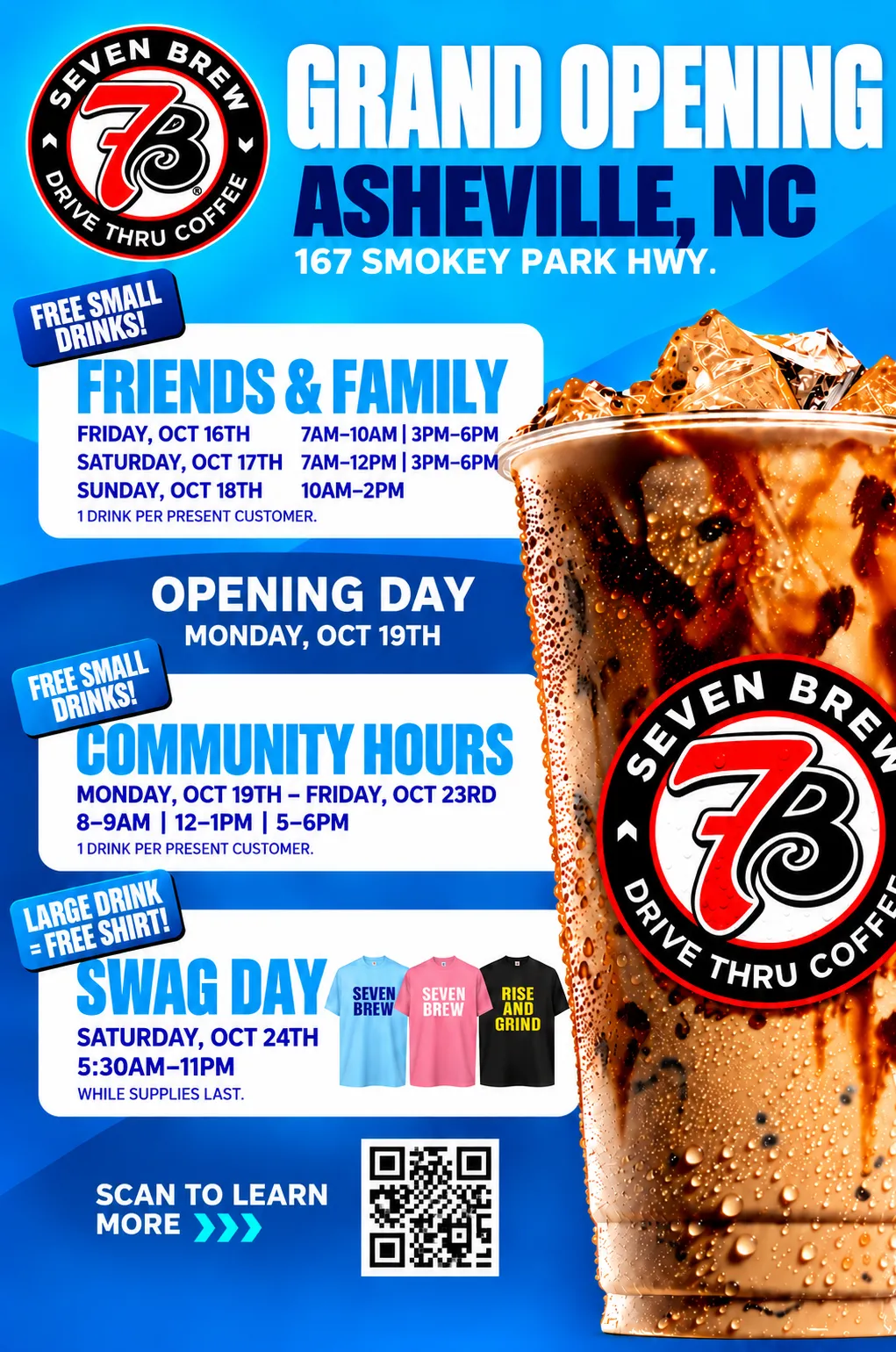 7 Brew Opening Asheville North Carolina