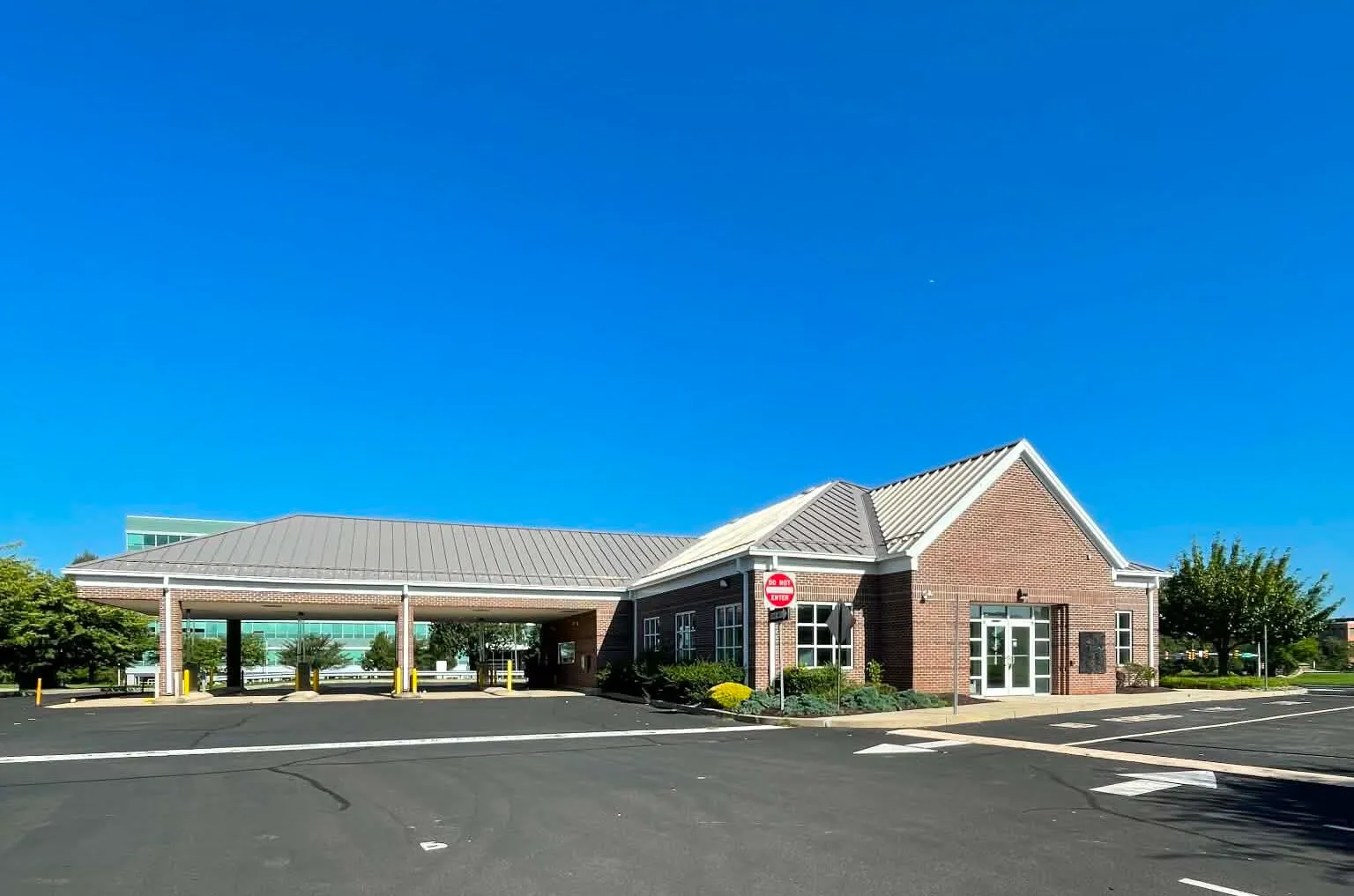 Former Wells Fargo bank building at 3625 Horizon Boulevard, Trevose, Bensalem Township PA, approved for conversion into a 7 Brew drive-thru coffee stand