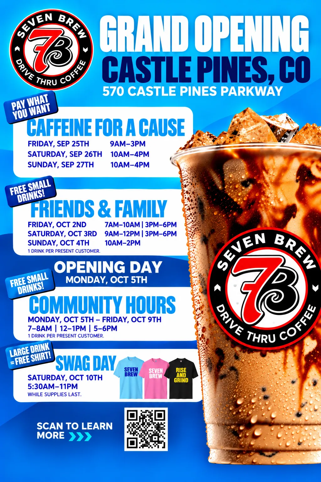 7 Brew Opening Castle Pines, CO