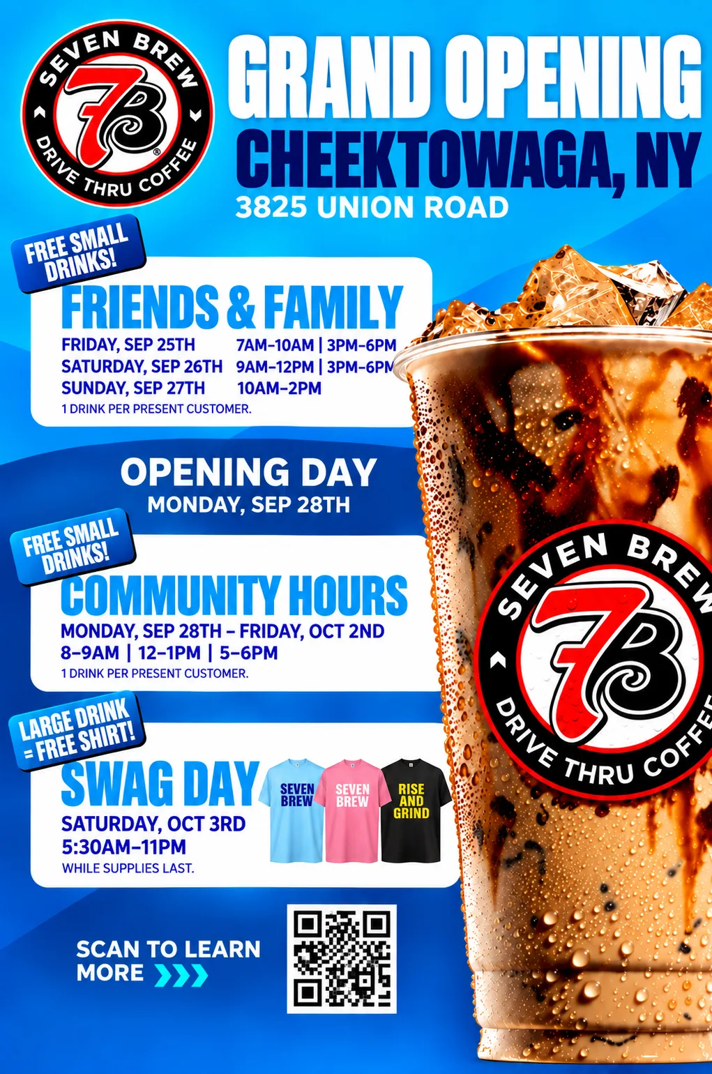 7 Brew Opening Cheektowaga, NY