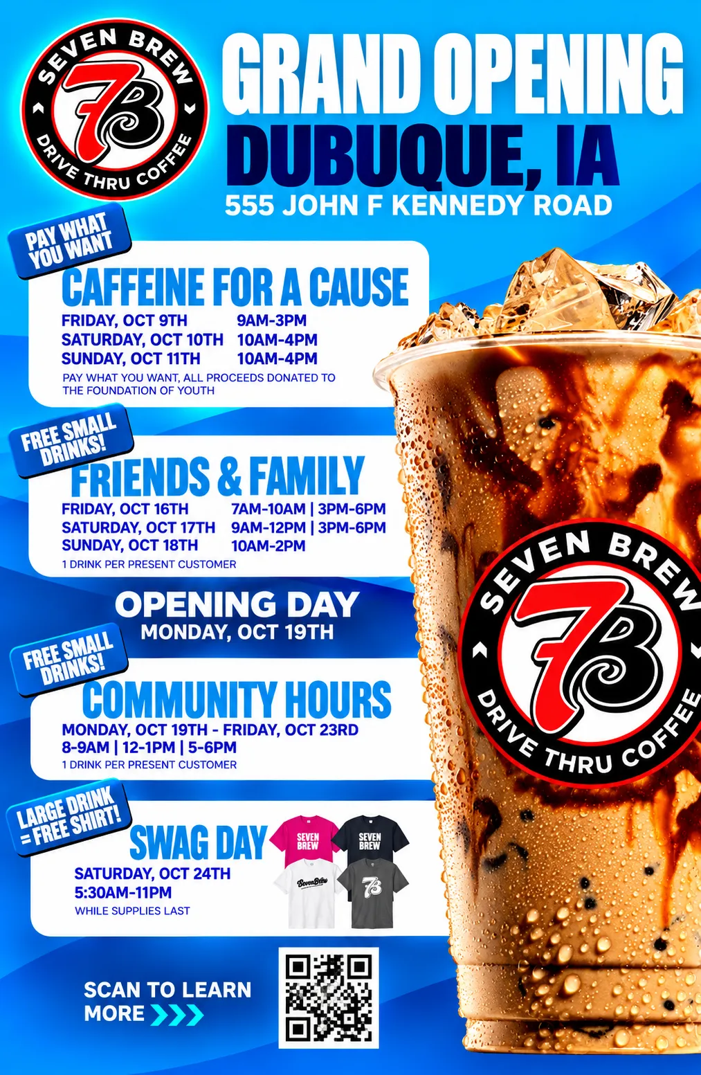 7 Brew Opening Dubuque, IA