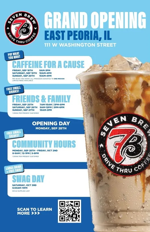 7 Brew Opening East Peoria, IL