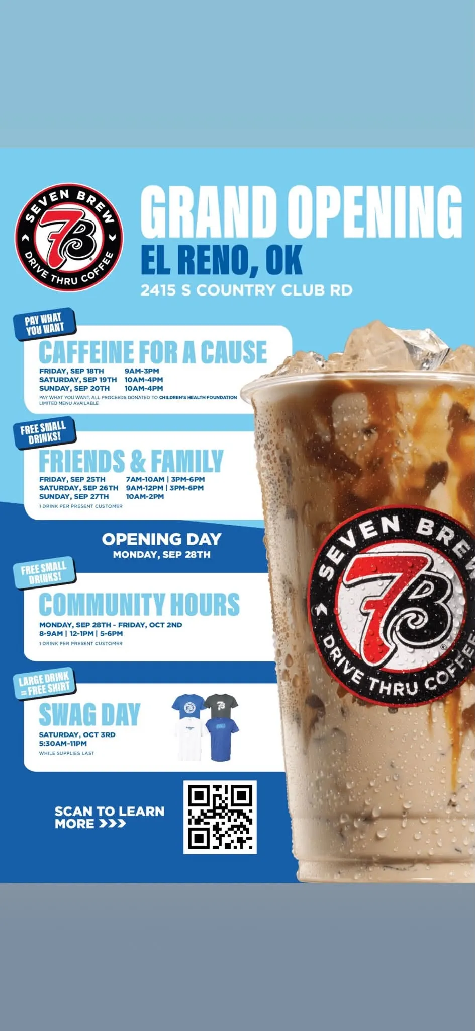 7 Brew Opening El Reno, OK