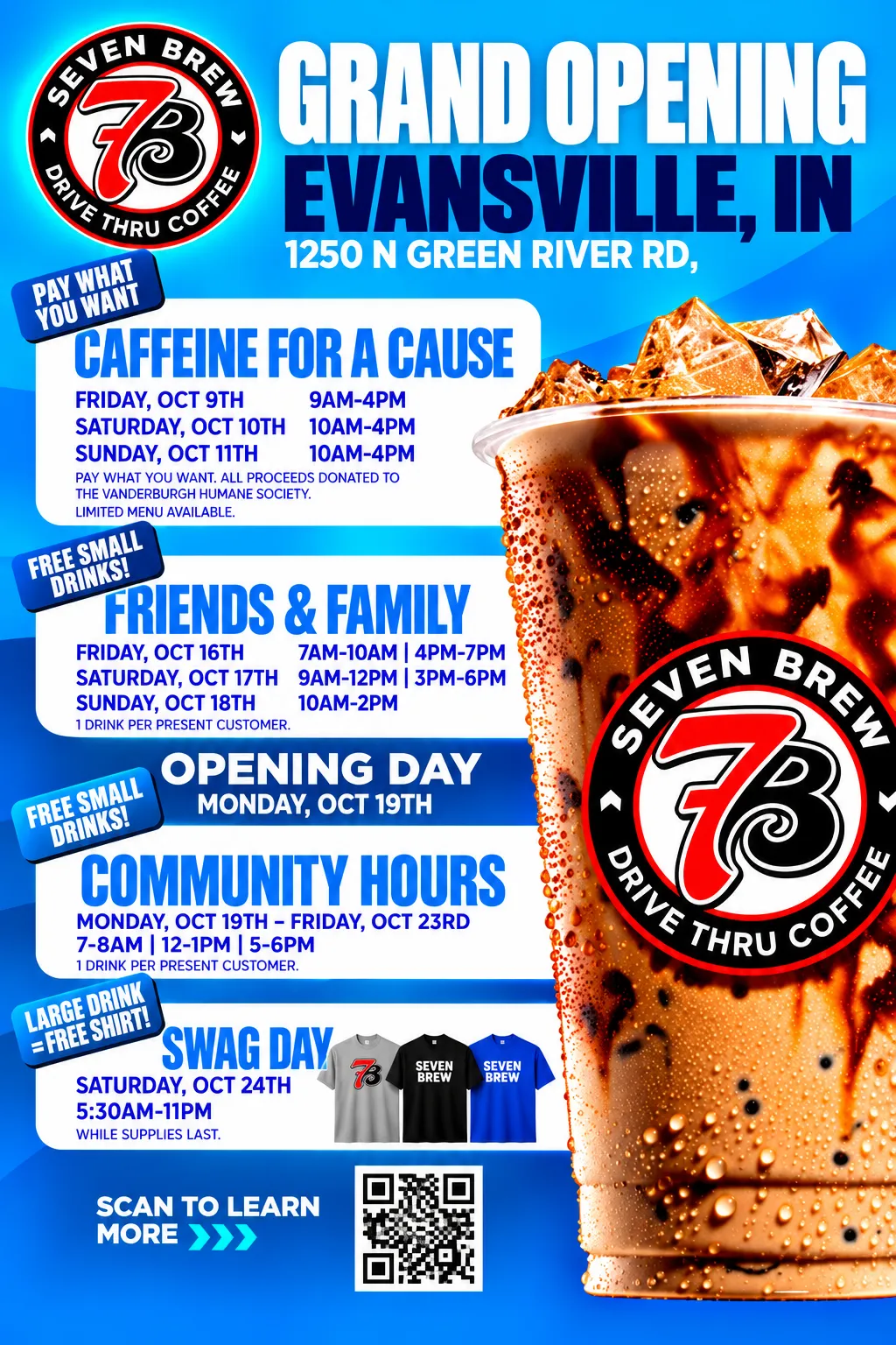 7 Brew Opening Evansville, Indiana