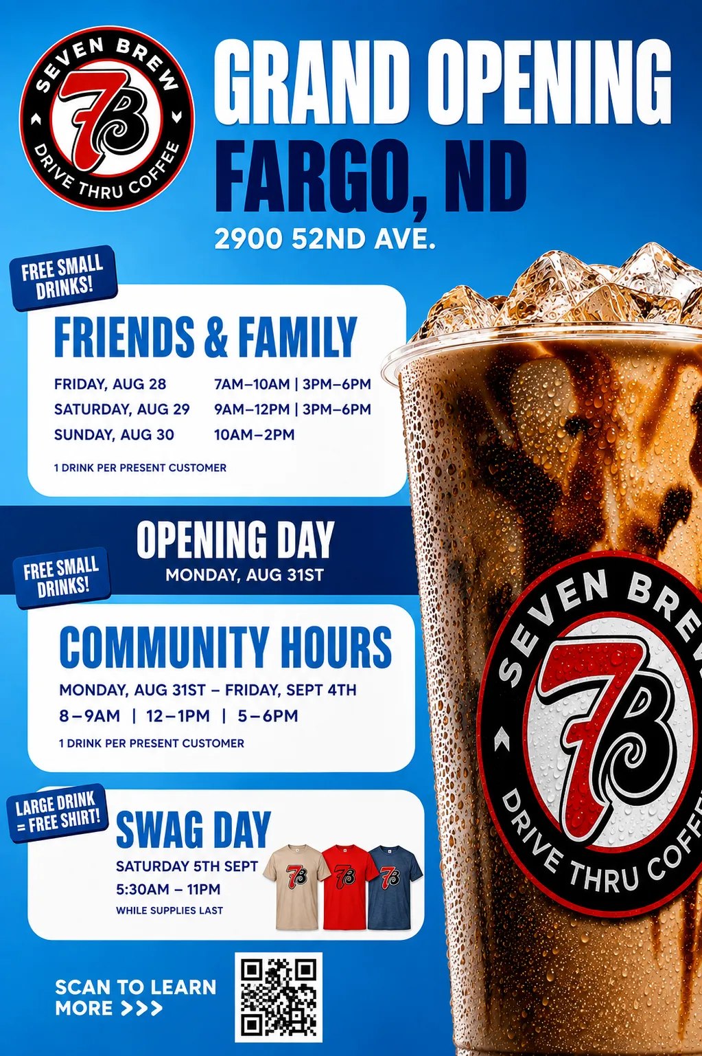 7 Brew Opening Fargo ND