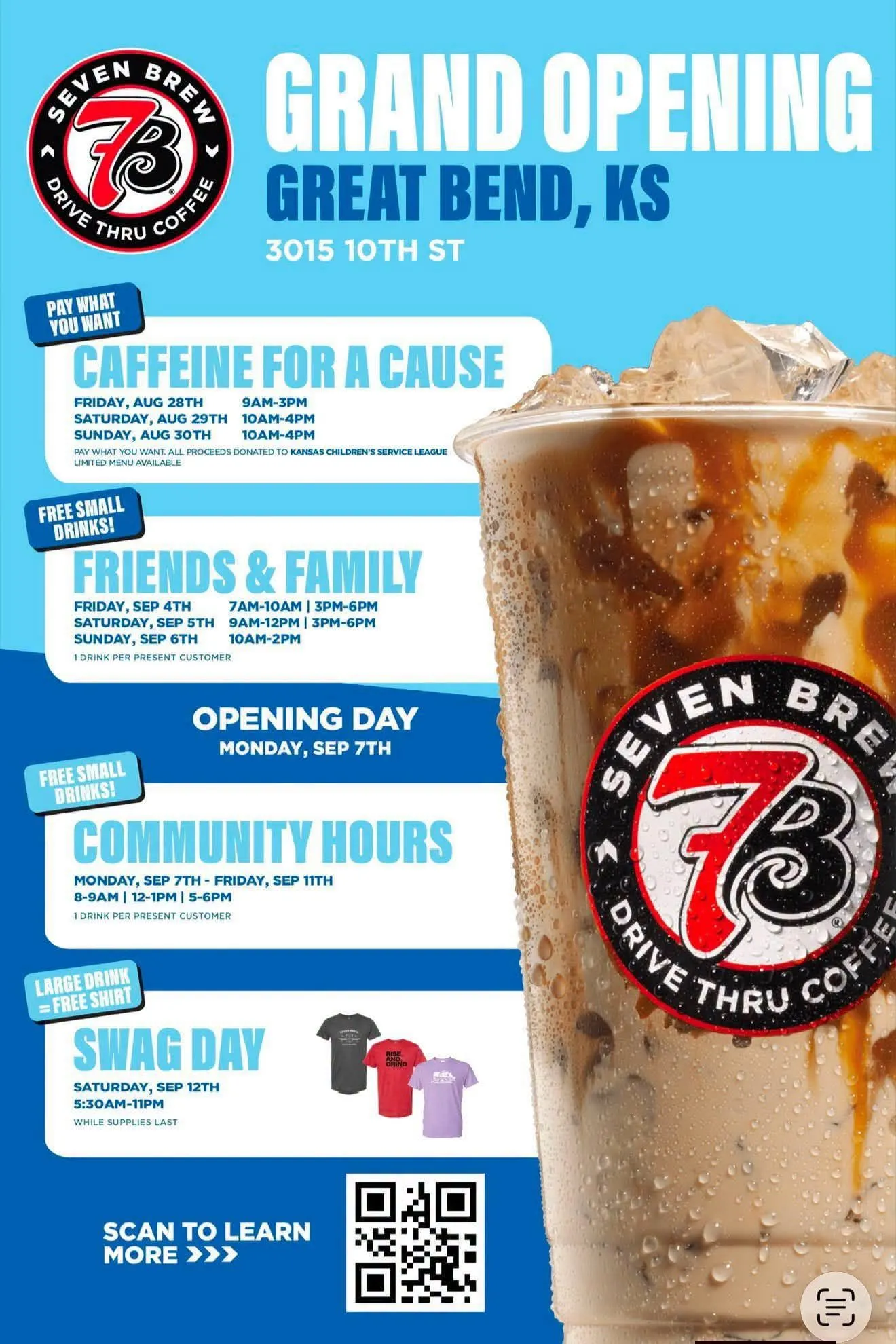 7 Brew Opening Great Bend, KS