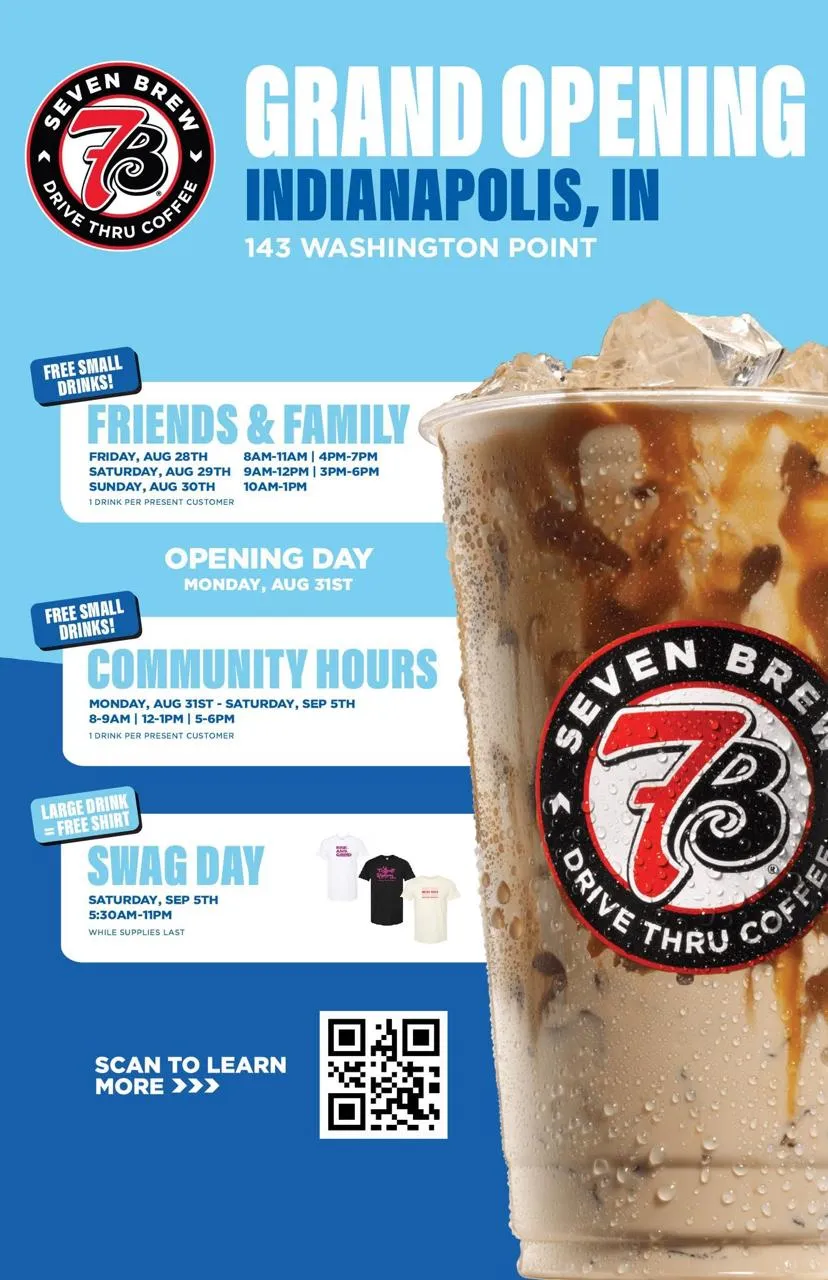 7 Brew Opening Indianapolis, Washington