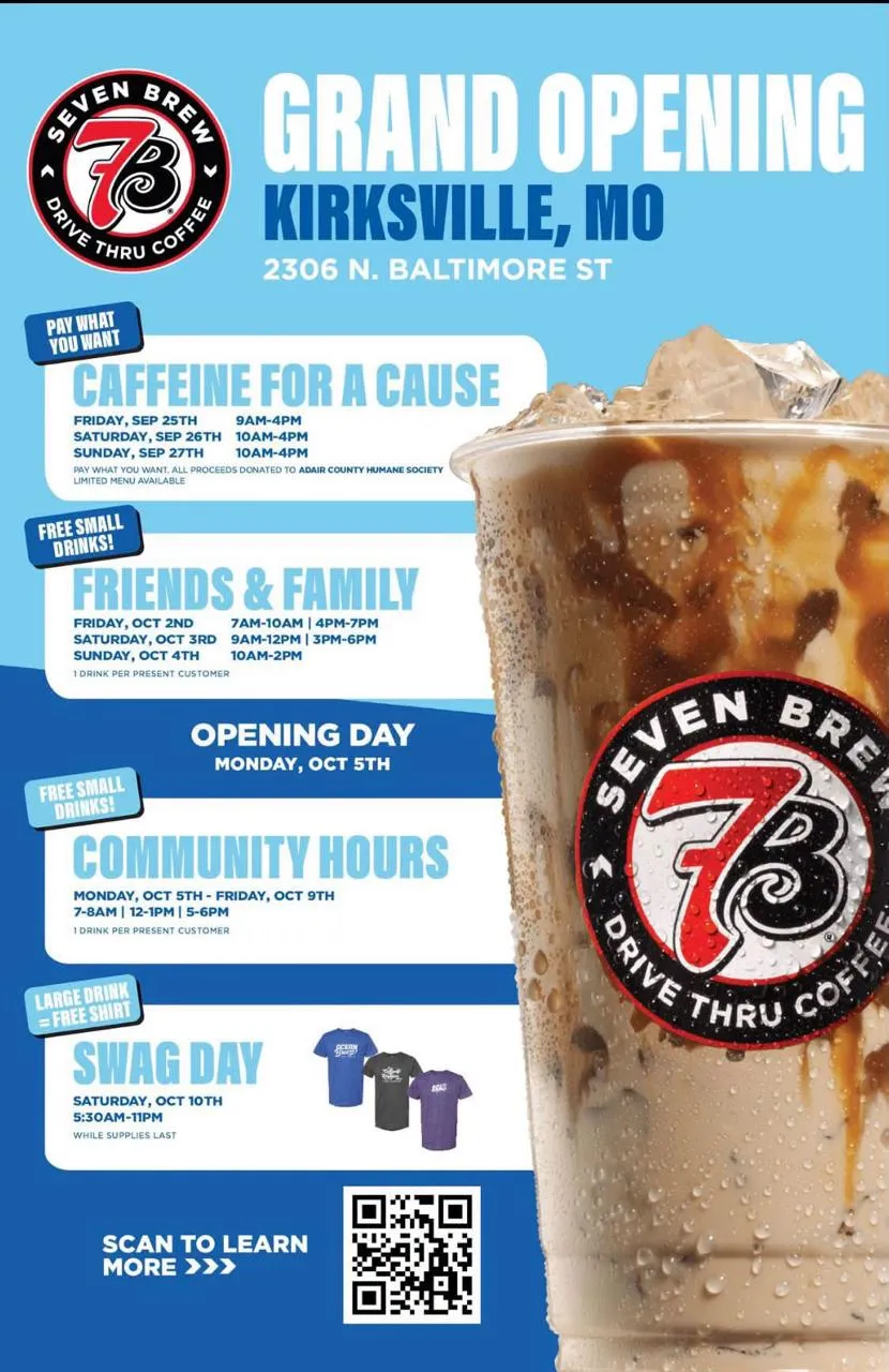 7 Brew Opening Kirksville MO
