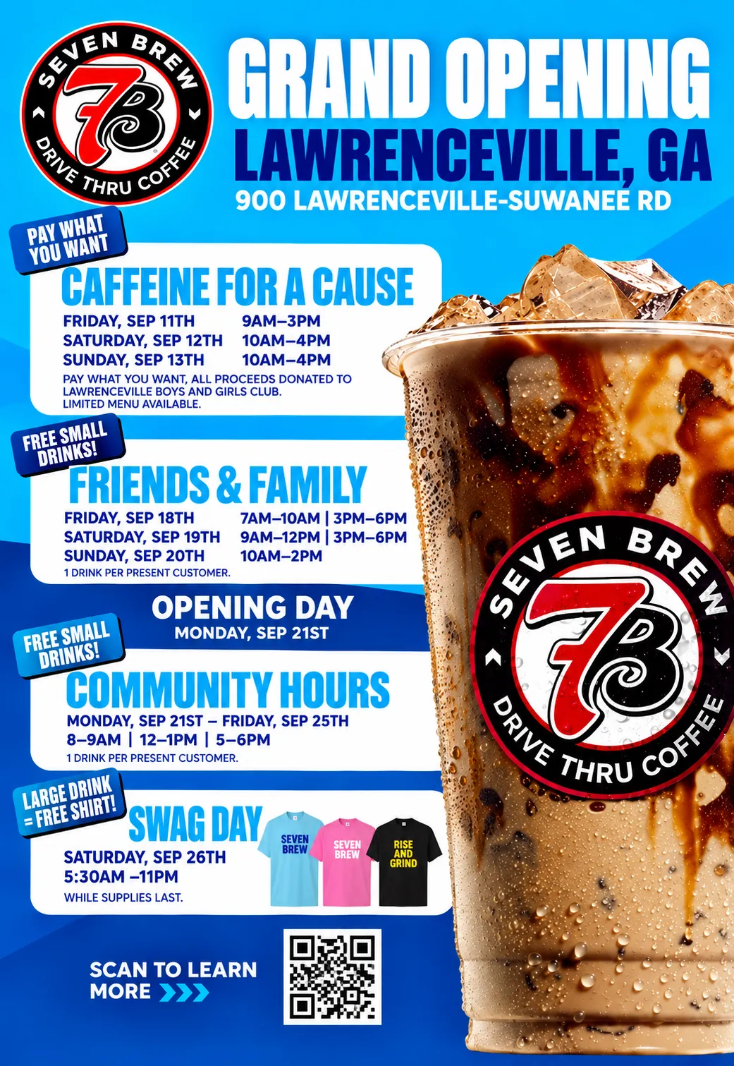 7 Brew Opening Lawrenville, GA