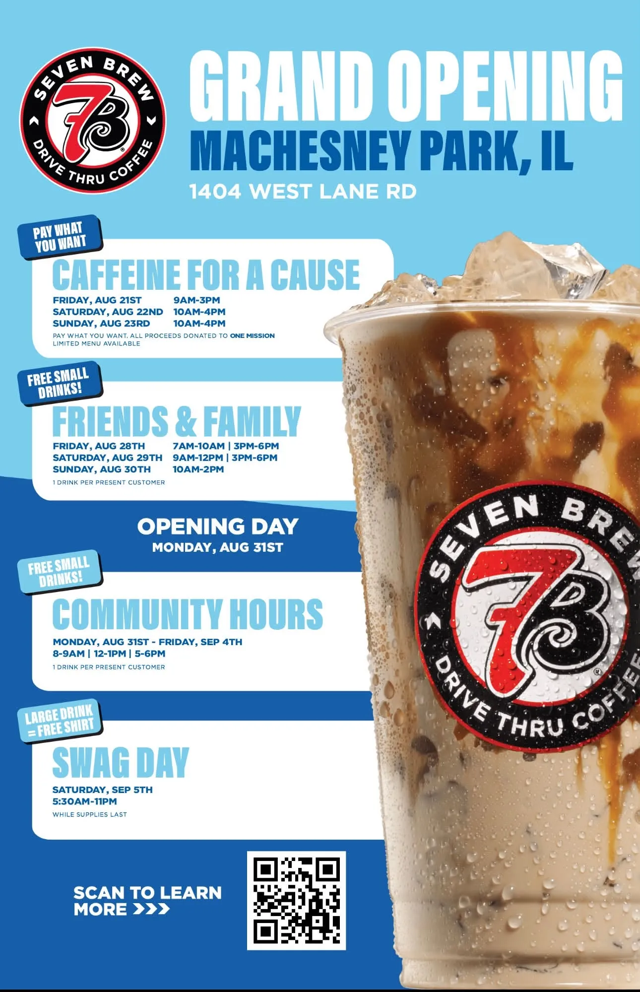 7 Brew Opening Machesney Park, IL