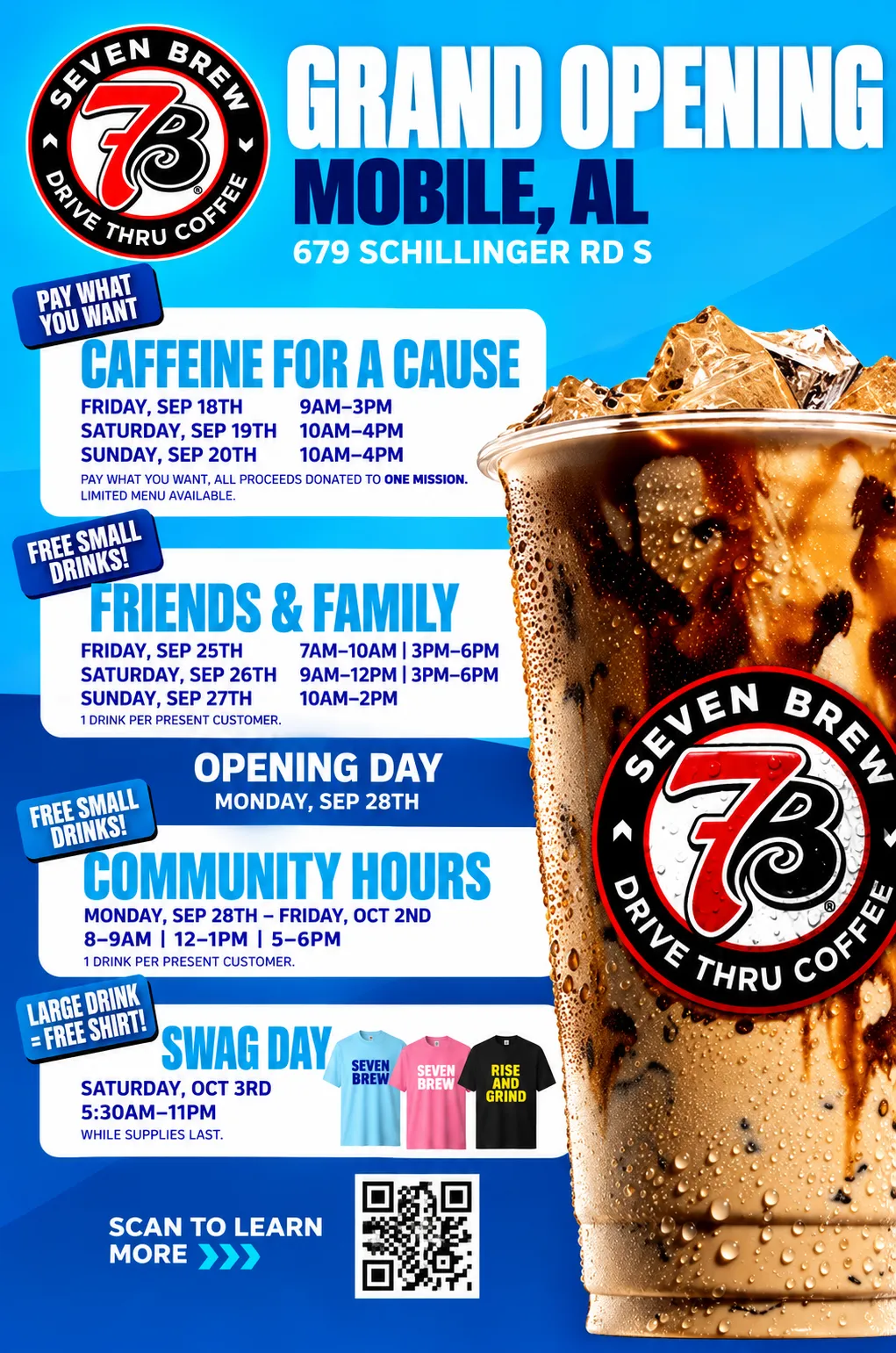 7 Brew Opening Mobile AL