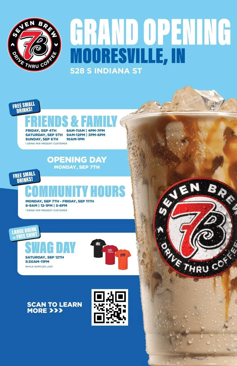 7 Brew Opening Mooresville, IN