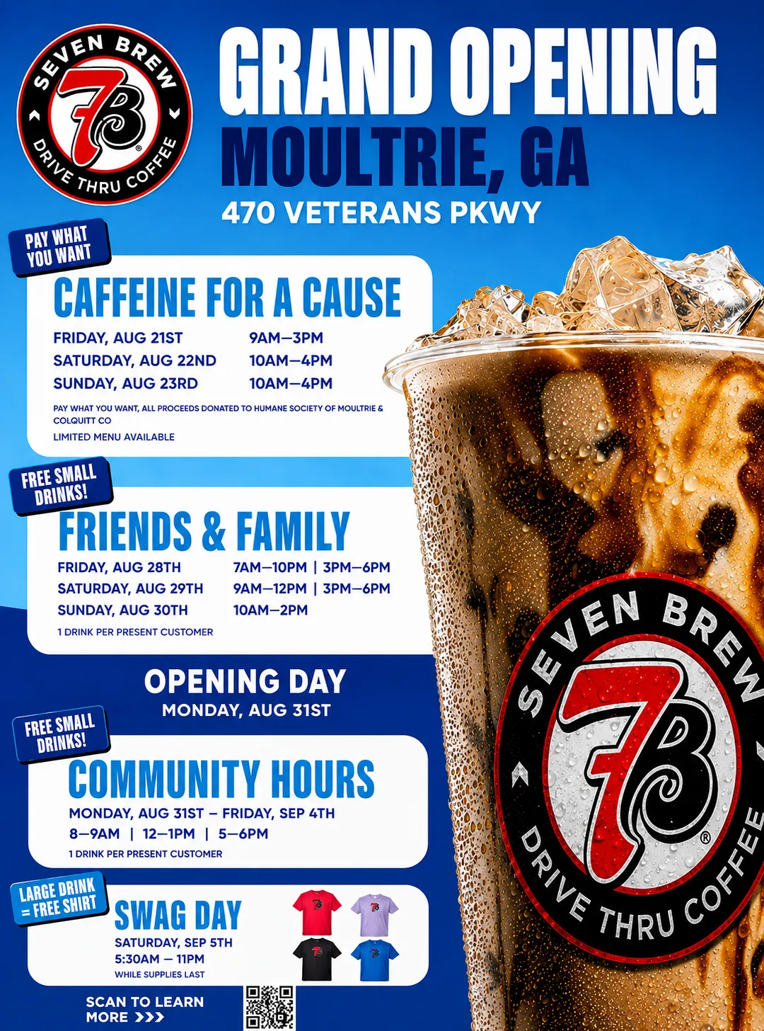 7 Brew Opening Moultrie, GA