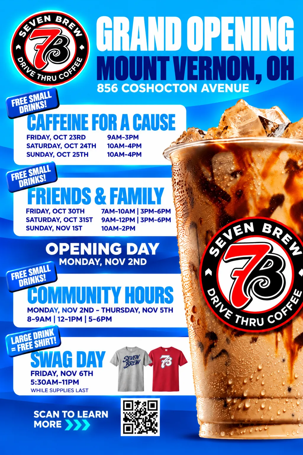 7 Brew Opening Mount Vernon, OH