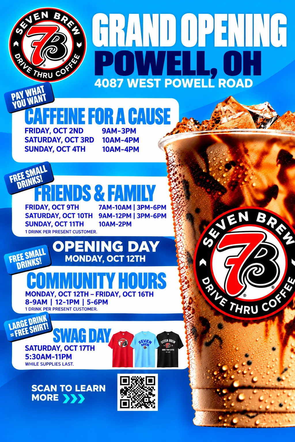 7 Brew Opening Powell, OH