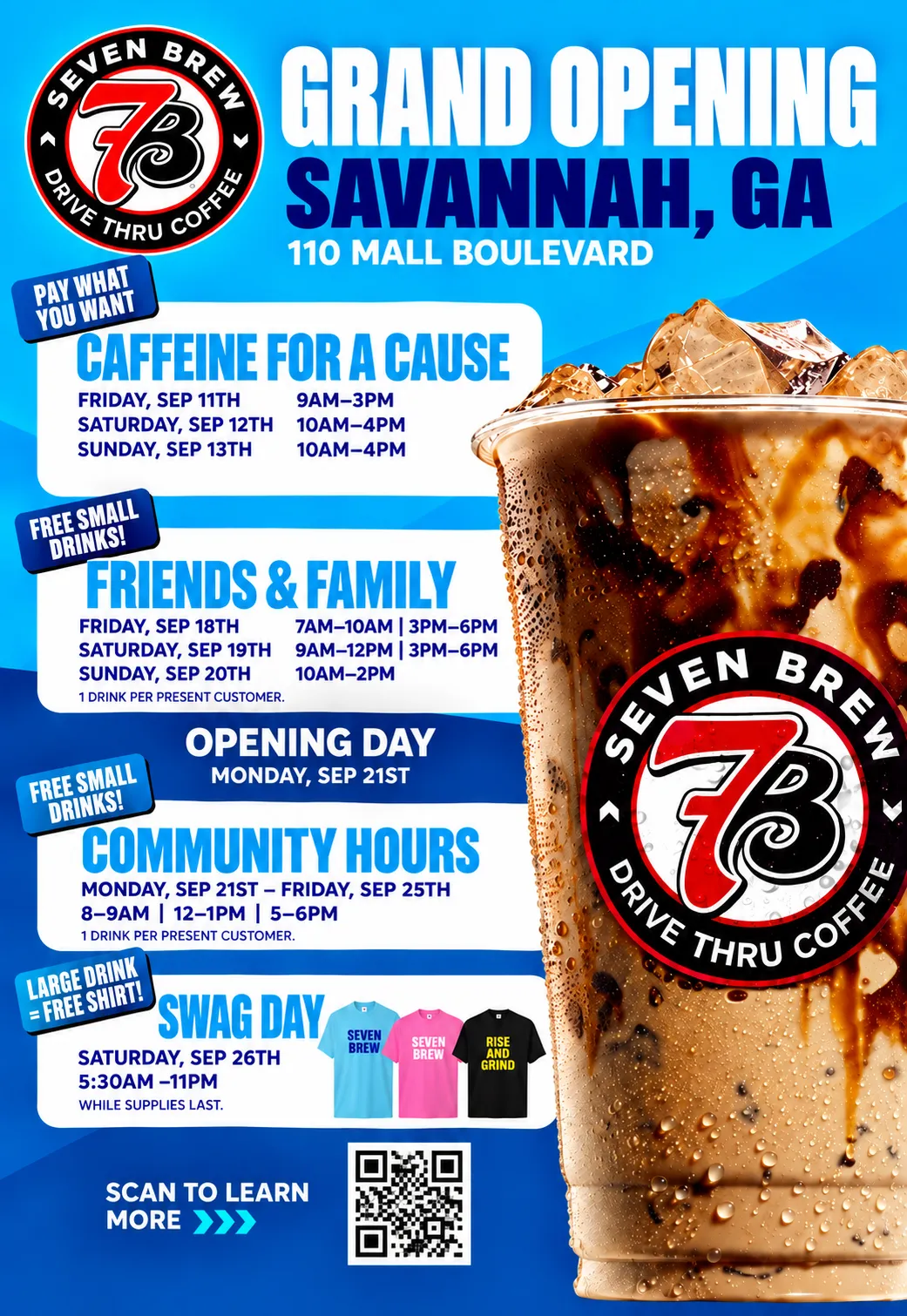 7 Brew Opening Savannah GA
