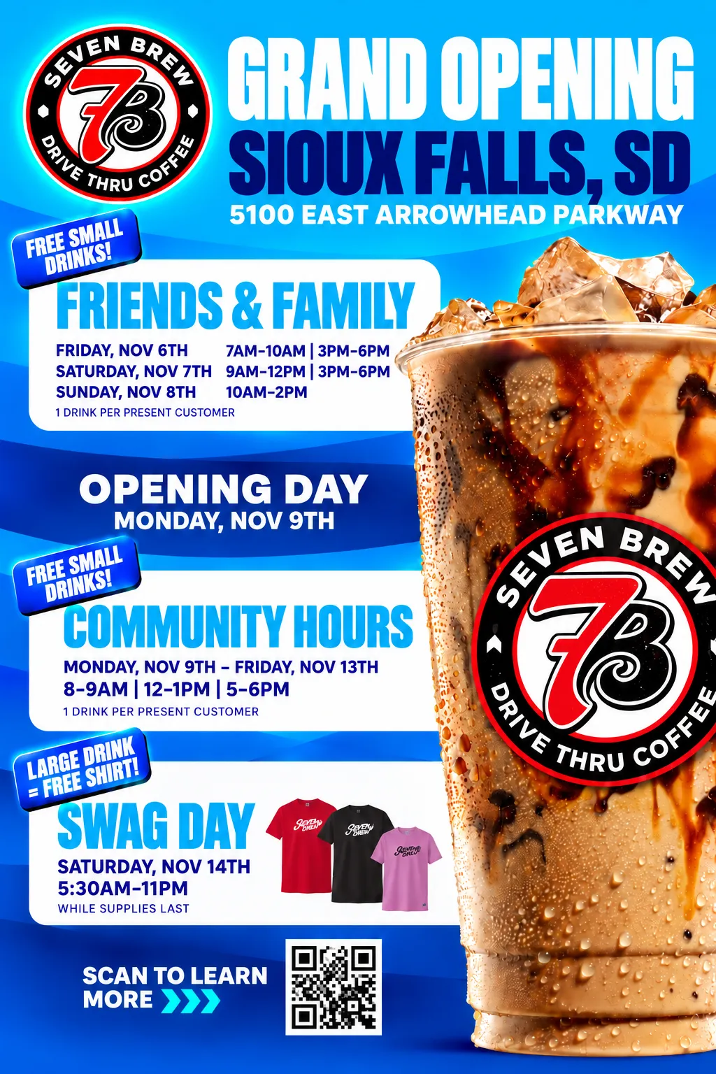 7 Brew Opening Sioux Falls, SD