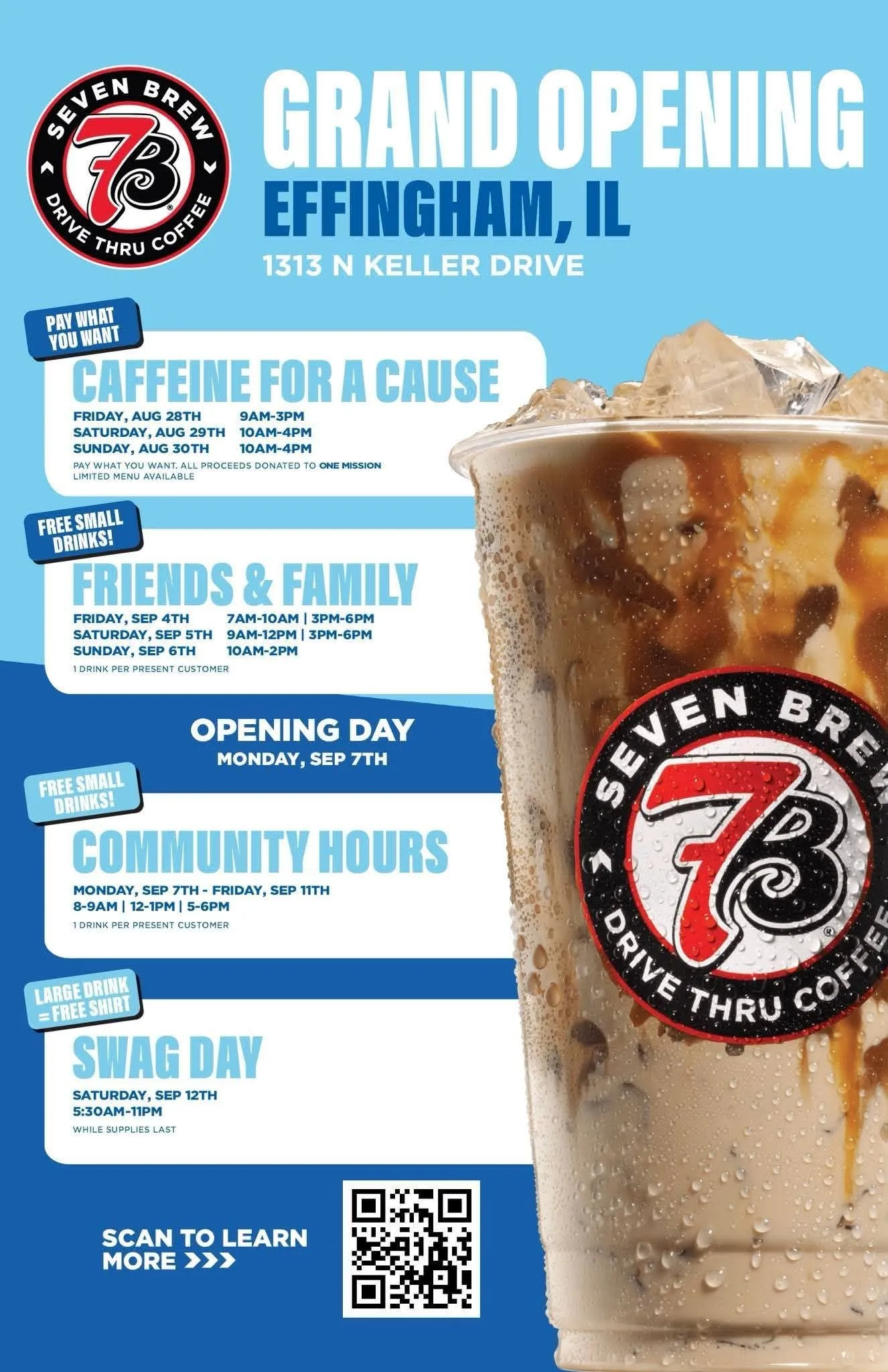 7 Brew Opening Effingham, IL