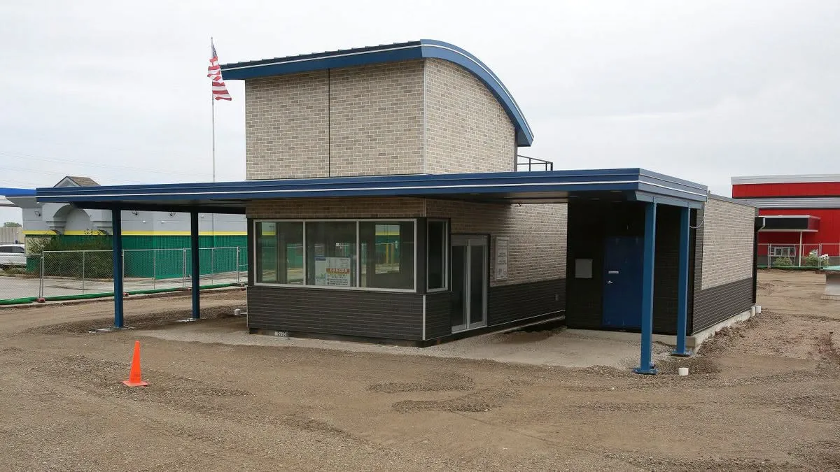 Construction site for a new 7 Brew Coffee drive-thru at 3715 Washington Avenue in Sheboygan, Wisconsin