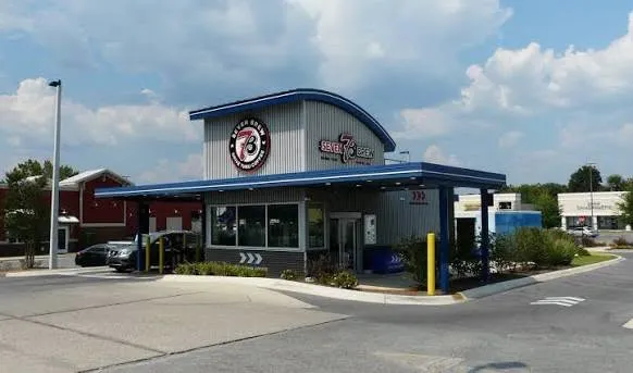 Local news post announcing a 7 Brew drive-thru coming soon to Haines City, Florida at the Heart of Florida Center near Dollar General Market