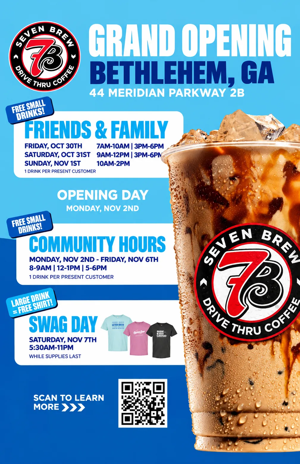 7 Brew Opening Bethlehem, GA
