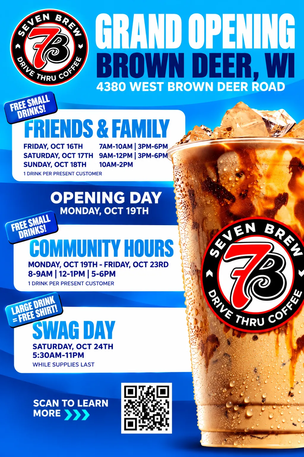 7 Brew Opening Brown Deer, WI
